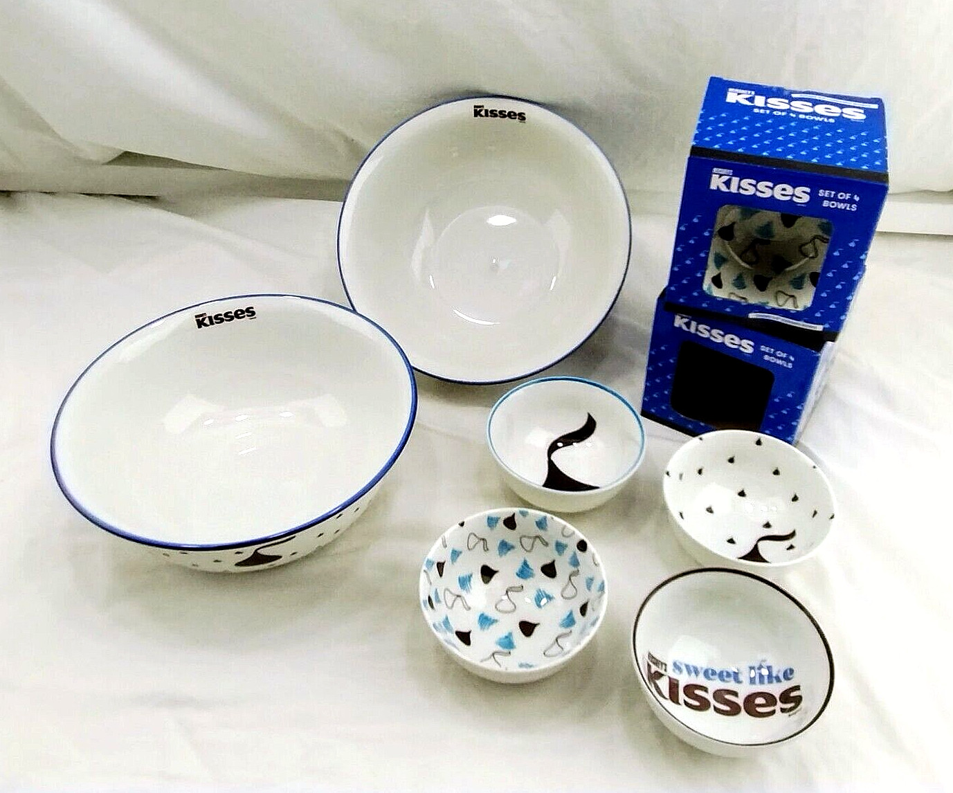 GODINGER Hershey’s Kisses Ceramic Bowls – Serving Dessert – Set of 5