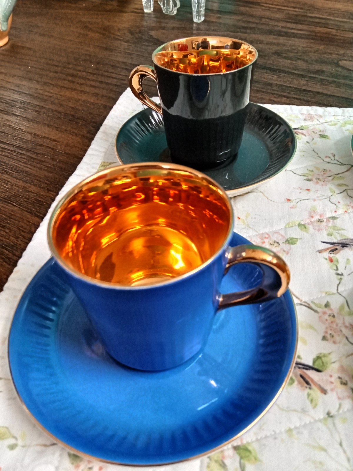 Norwegian cups and saucers. 80 years old.