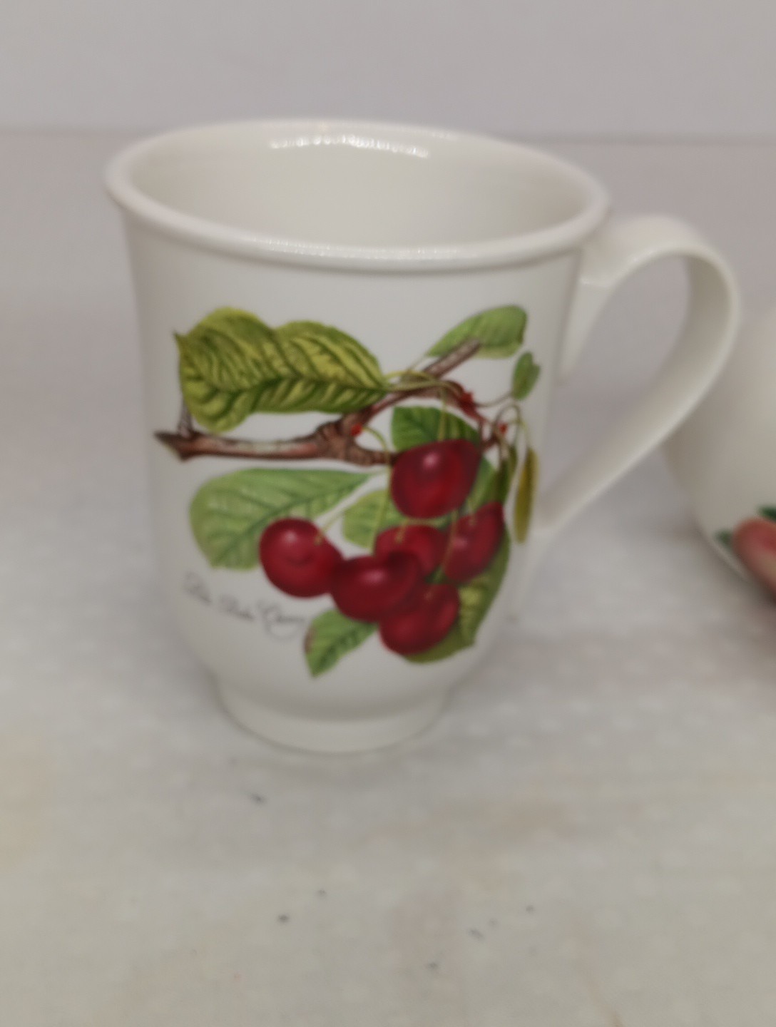 3 Portmeirion “Pomona” Large Mugs by Susan Williams-Ellis ~ Footed English Mugs