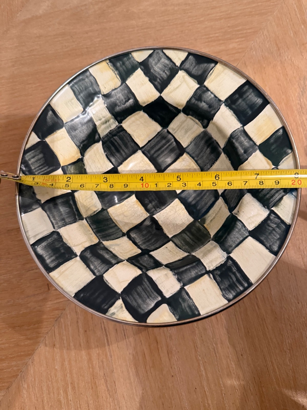 McKenzie Childs classic metal 8″ small bowls