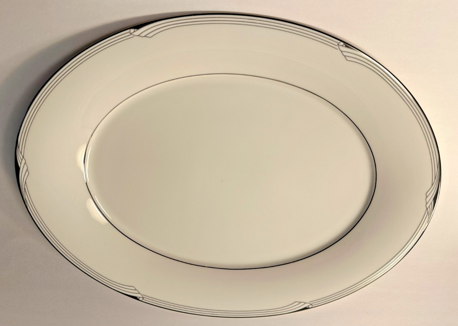 Vintage Noritake Sterling Cove 7720 Large Oval Serving Platter 15.5″ Japan