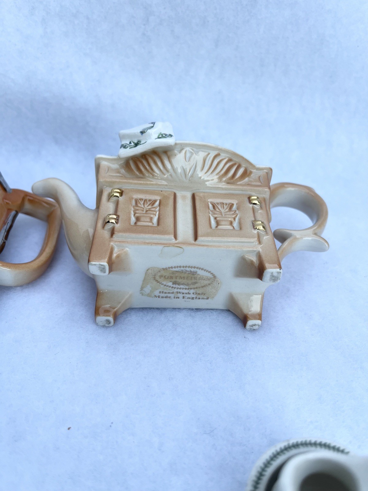 Portmeirion Mini Botanic Garden Washstand Teapot Paul Cardew Collectable set