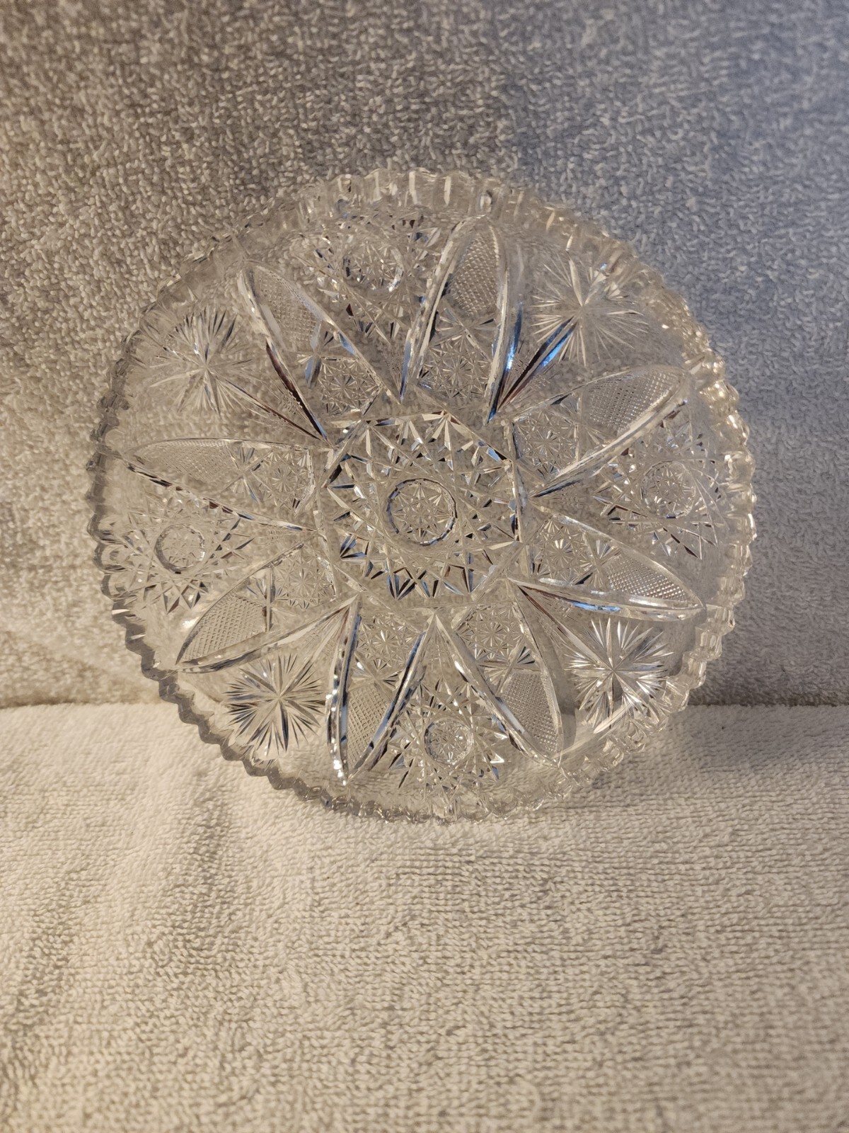 Vintage 6.5 In Crystal Candy Dish