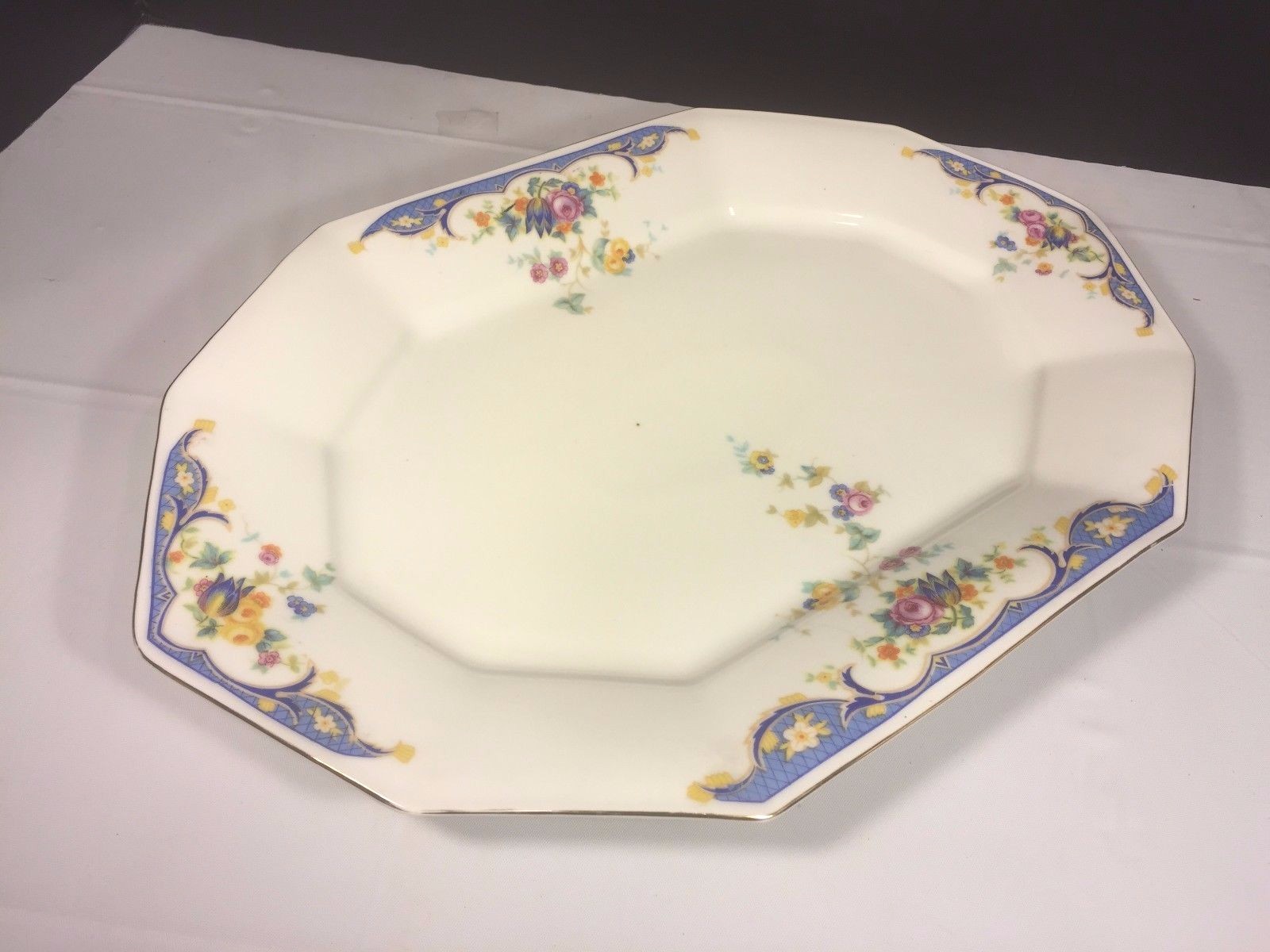 15.5″ OVAL SERVING PLATTER Princess China Belwood Alpena Pattern Bavaria