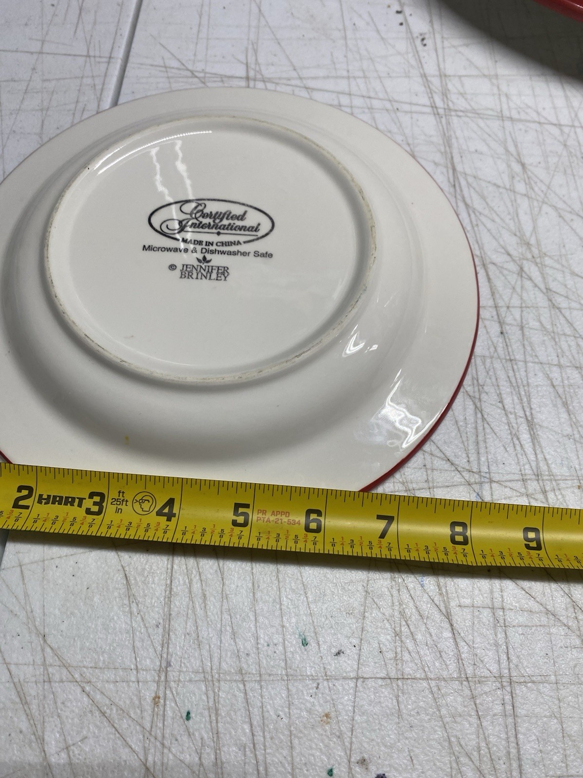Jennifer Brinley Certified International Oval Serving Platter And Plate