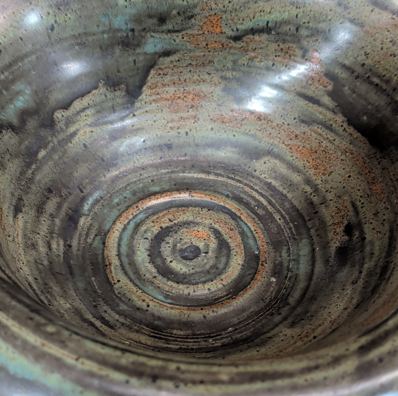 Signed C. Miller Studio Pottery Bowl – Hand Thrown Asymmetrical Scooped Rim