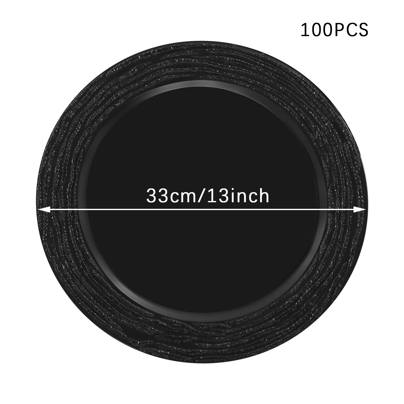 100 Pcs Antique Charger Plates, Dinner Charger Plates, Round Charger Plates