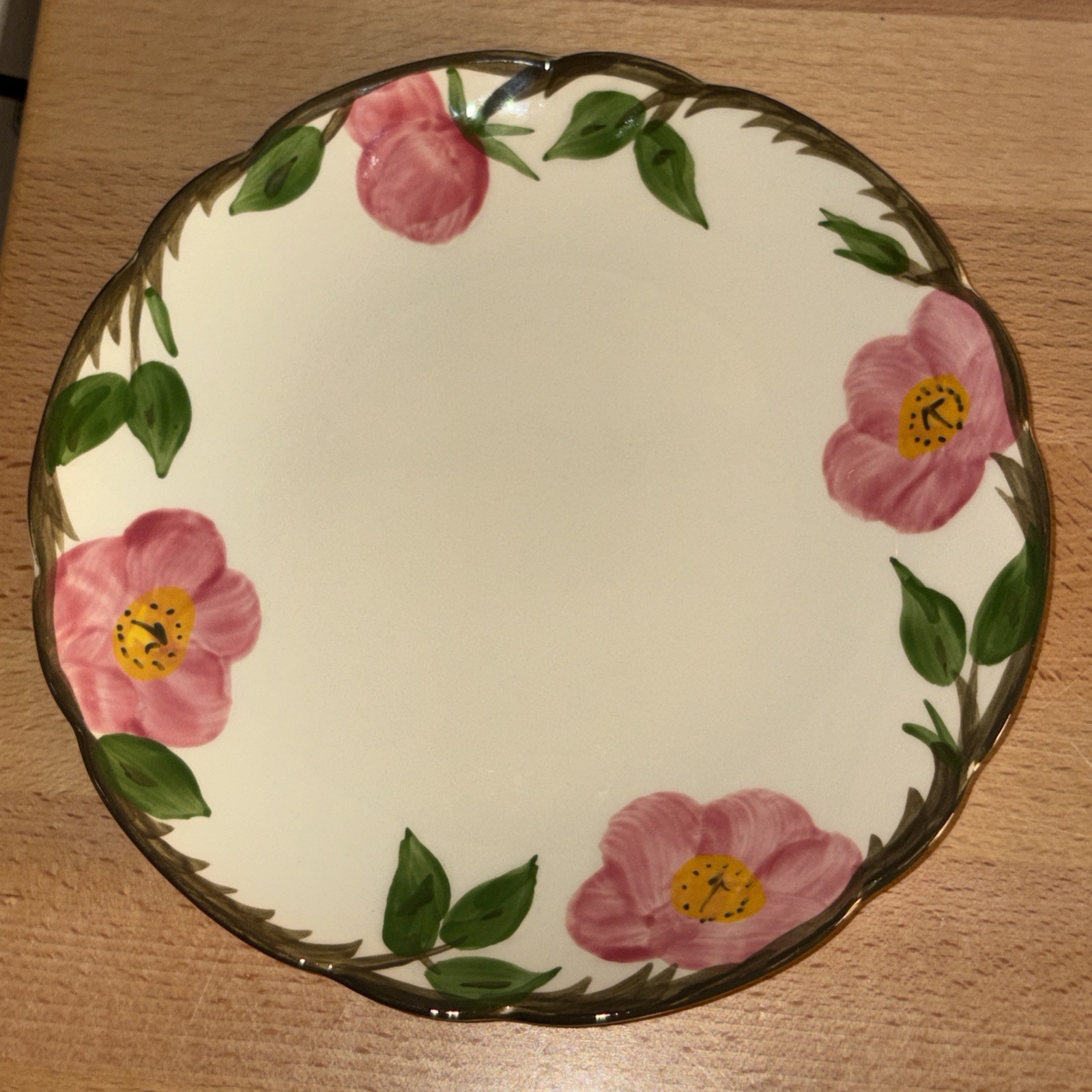 Franciscan Desert Rose Salad Plates 7 7/8” Set of 4 USA Flying F Mark Pristine