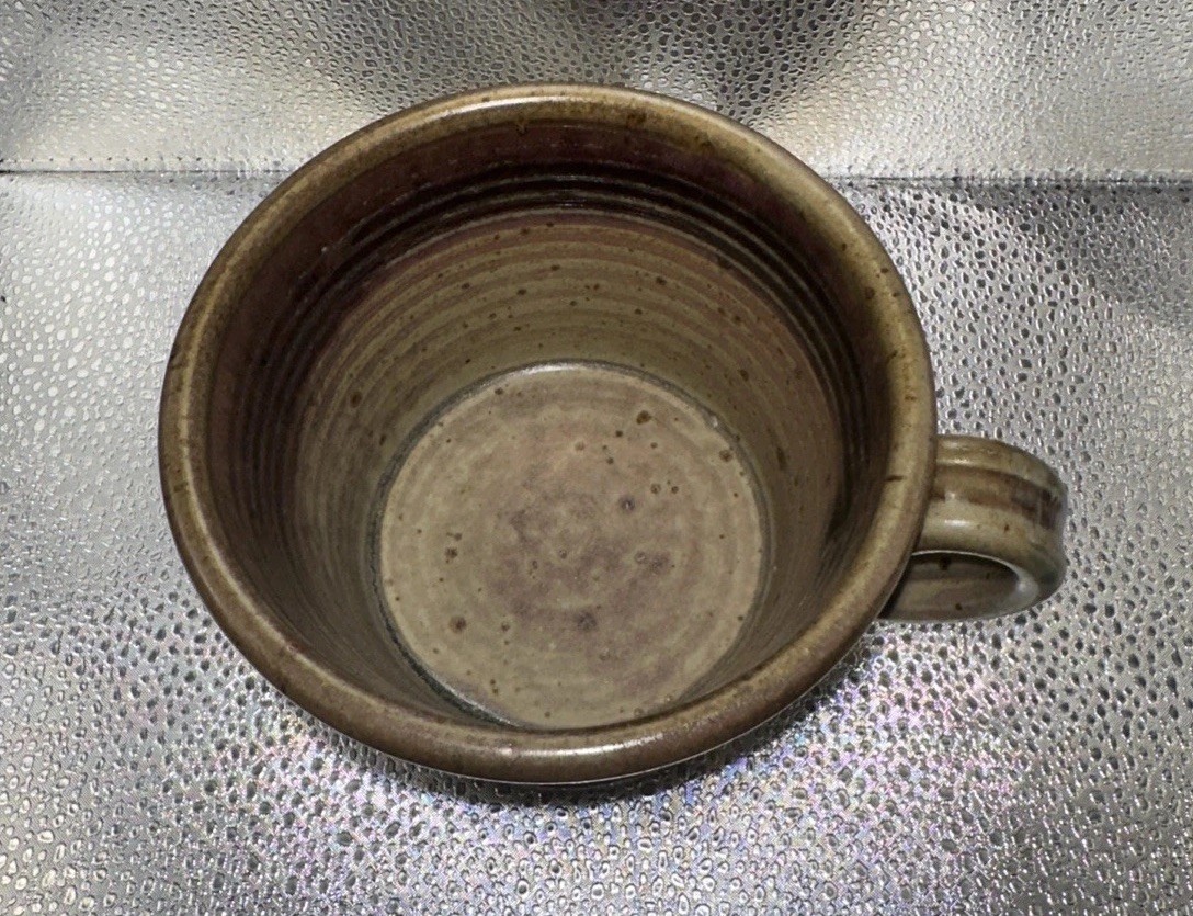 NICHOLS POTTERY Brown Tan Stoneware Civil War Cup – North Carolina