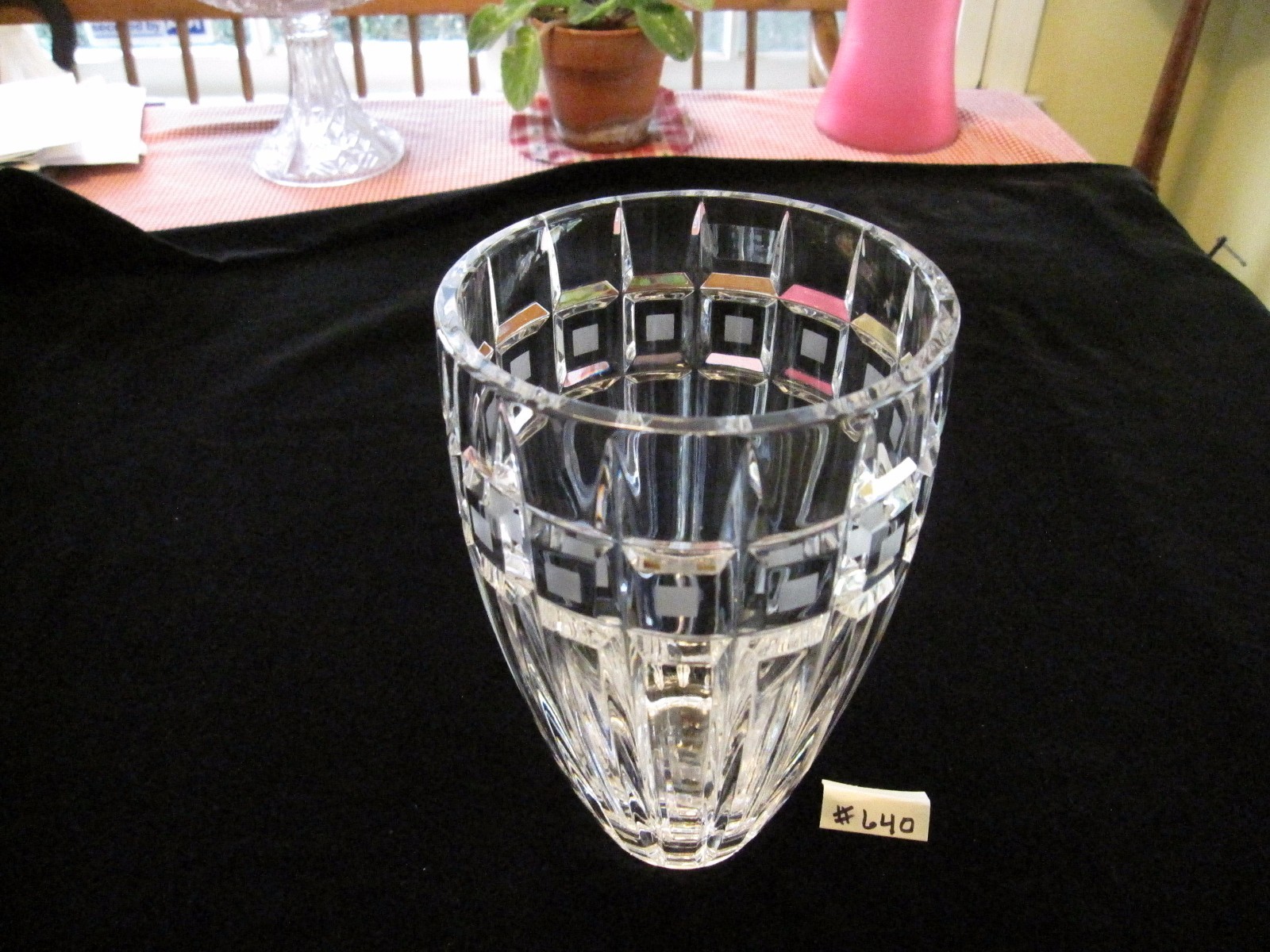 WATERFORD MARQUIS QUADRATA VASE 8″”H, EXCELLENT CONDITION AND GREAT VALUE!