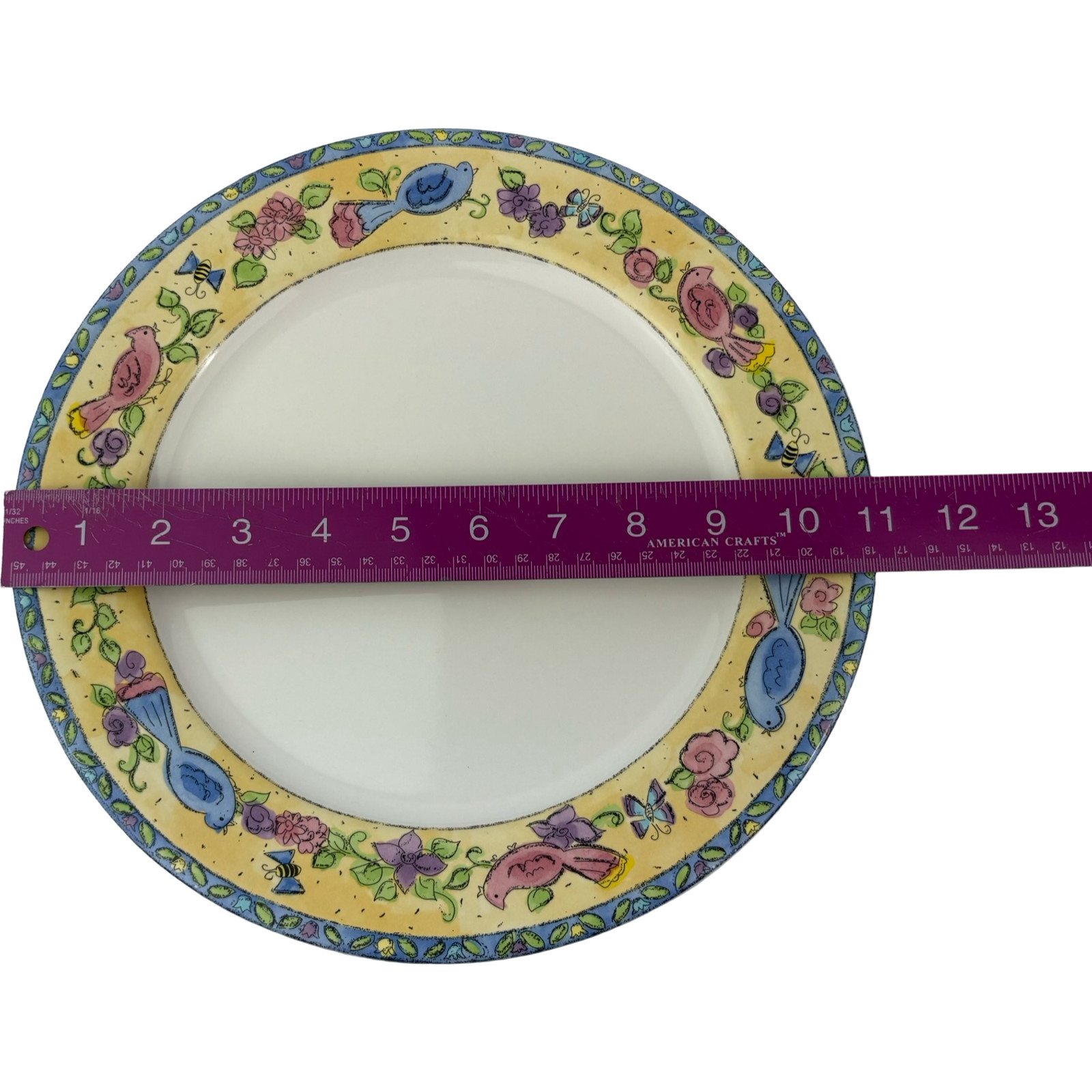 Sango Birds and the Bees Dinner Plates Set of 4 VTG 11″ Sue Zipkin Stoneware