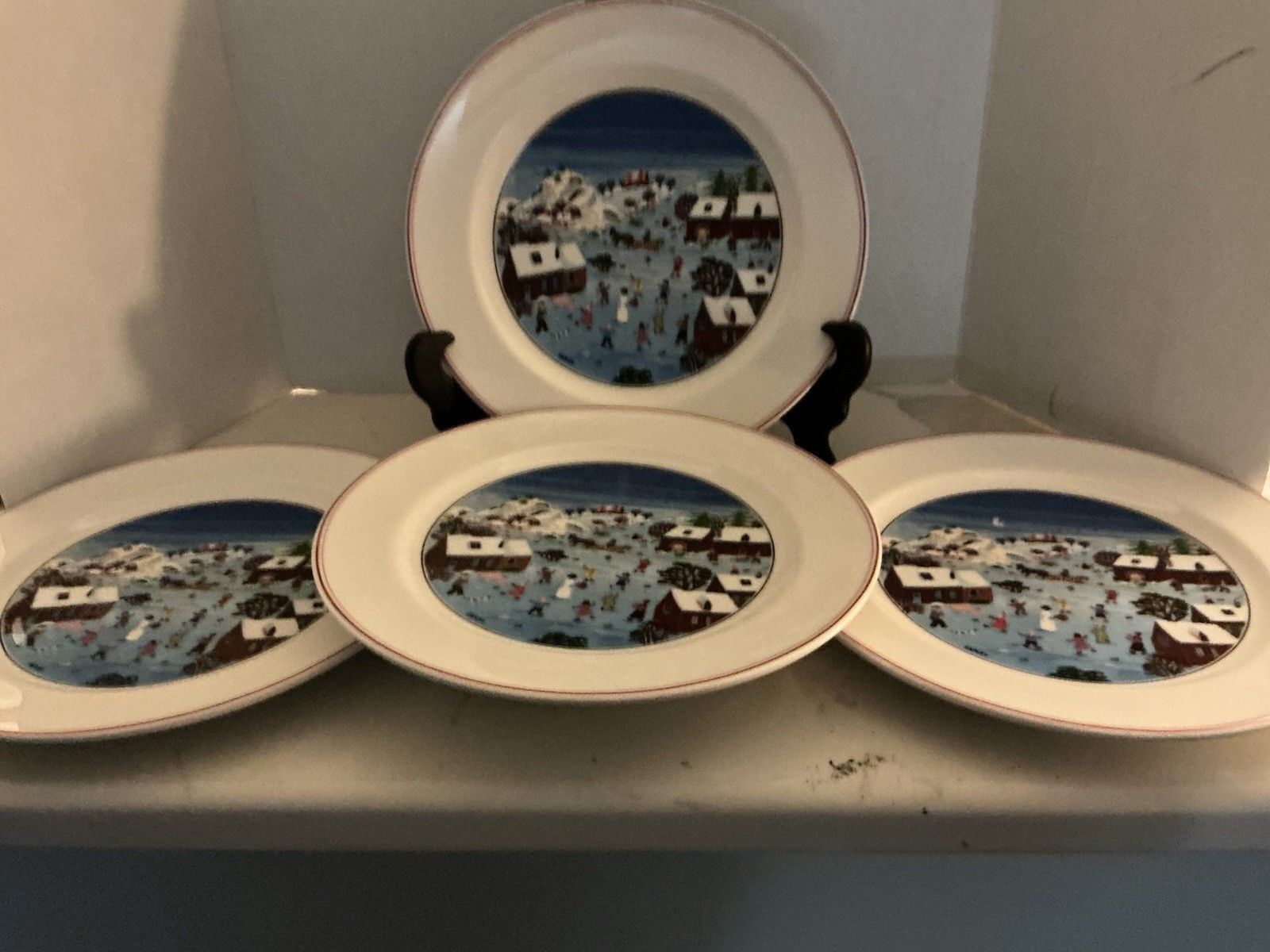 Villeroy & Boch Naif Christmas 10.5” Dinner Plate Set Of 4