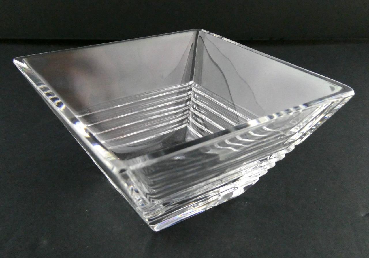 Tiffany and Company Crystal TFC73 4.25 Inch Square Bowl