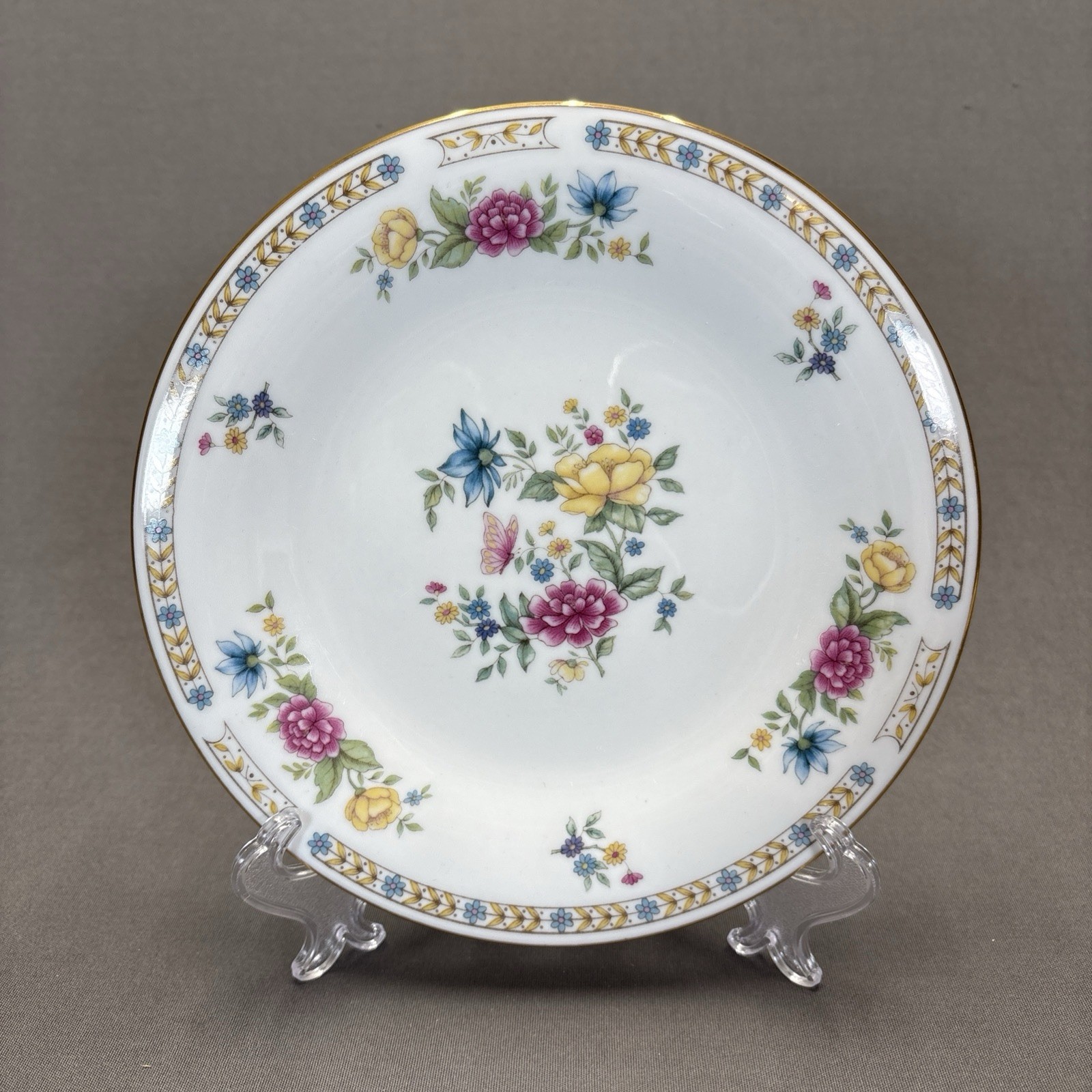 Liling Fine China Ling Rose Salad Plate 7 1/2″ Replacements Yung Shen Floral