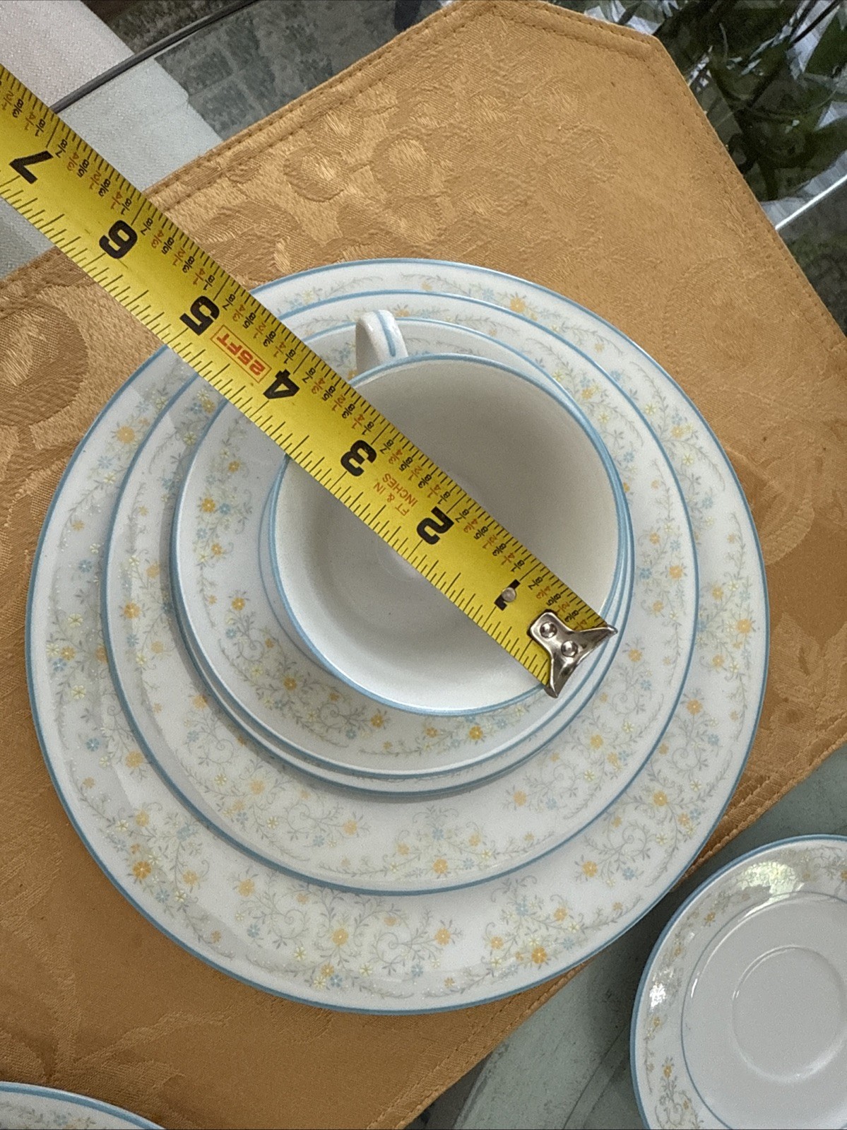 Noritake Porcelain China Epic 2680 Floral Full 8 Seating Set , New 38 PCs