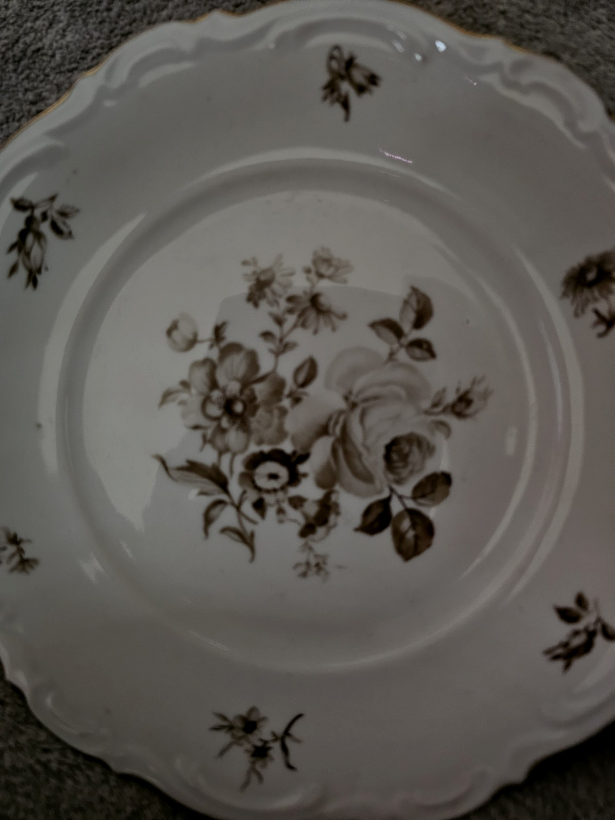 Mitterteich Bavaria “Charming Barbara” Salad/Dessert Plate ~ 7.75 in~Germany