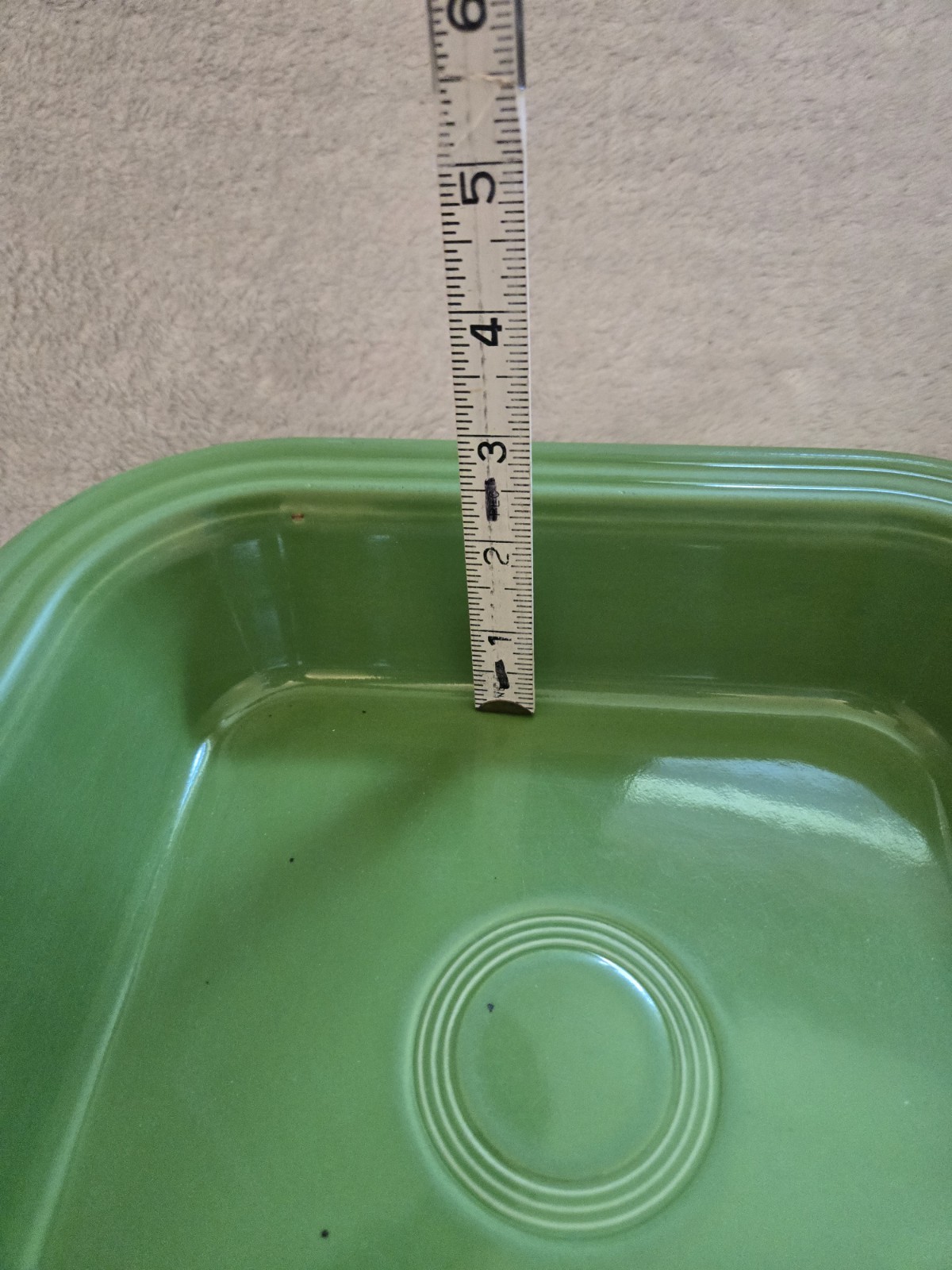 HLC Fiestaware 9in Square Baking Dish Shamrock Green USED