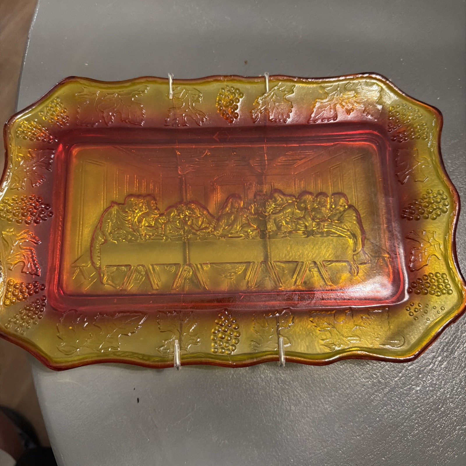 vintage glass indiana glass Plate