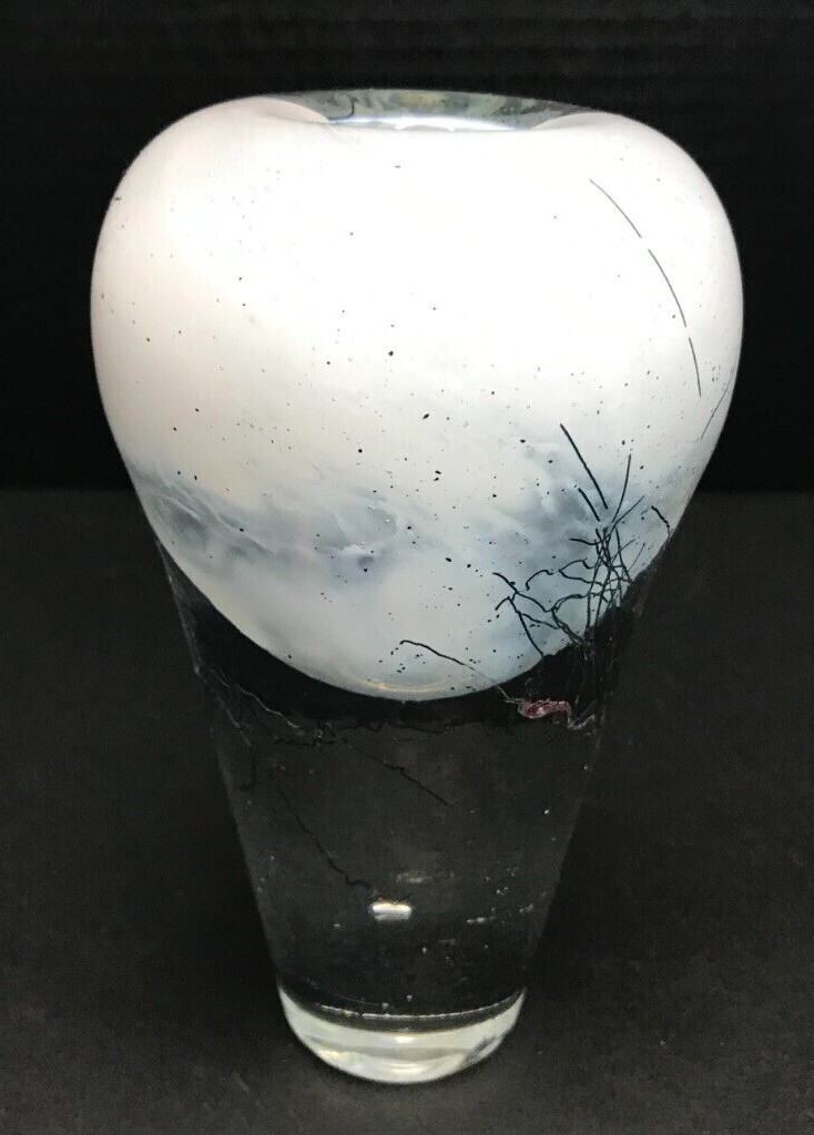 Stephen Hirt Signed Seattle Studio Art Glass Vase