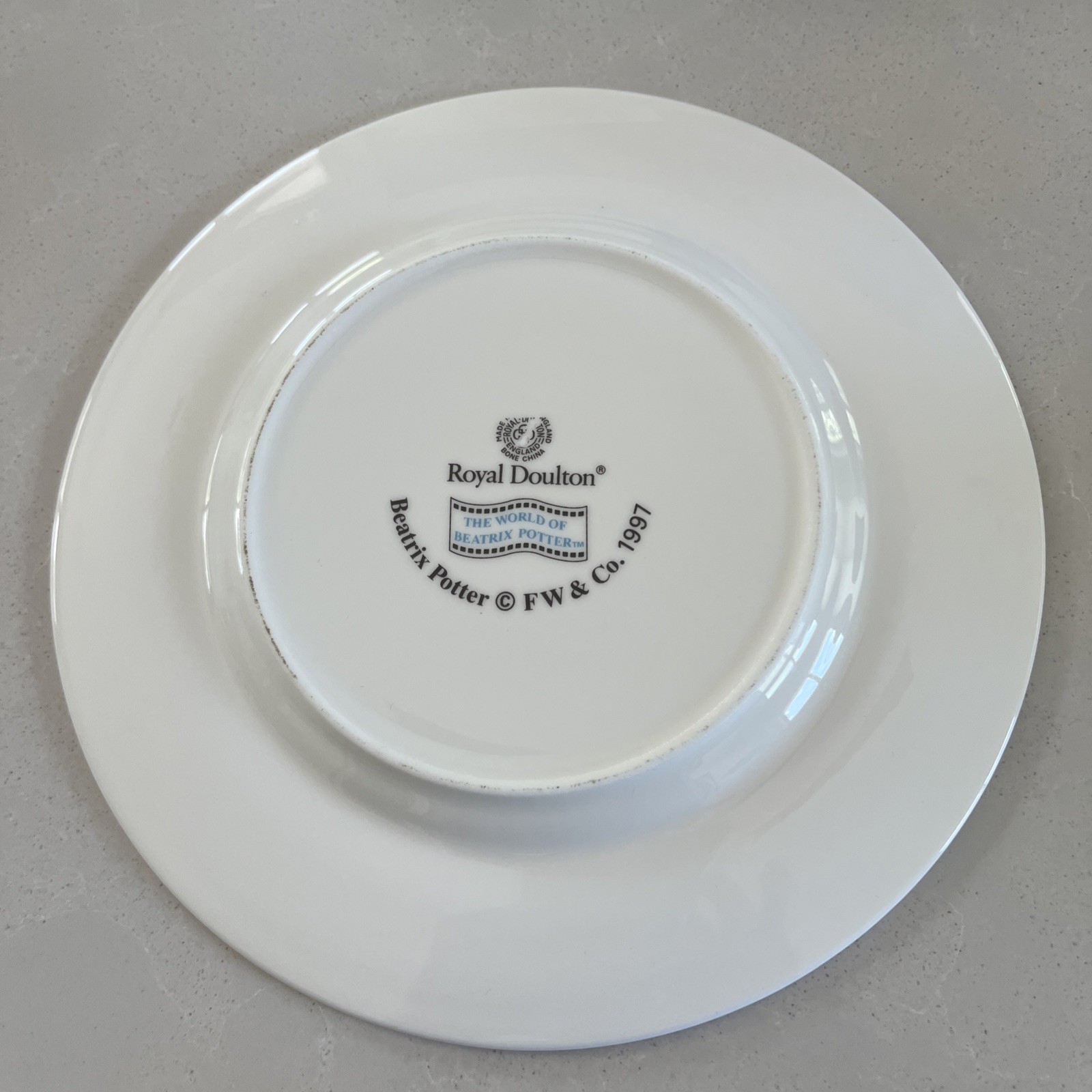(3) Piece Set Royal Dalton Beatrix Potter Plate And Two Bowls 1997
