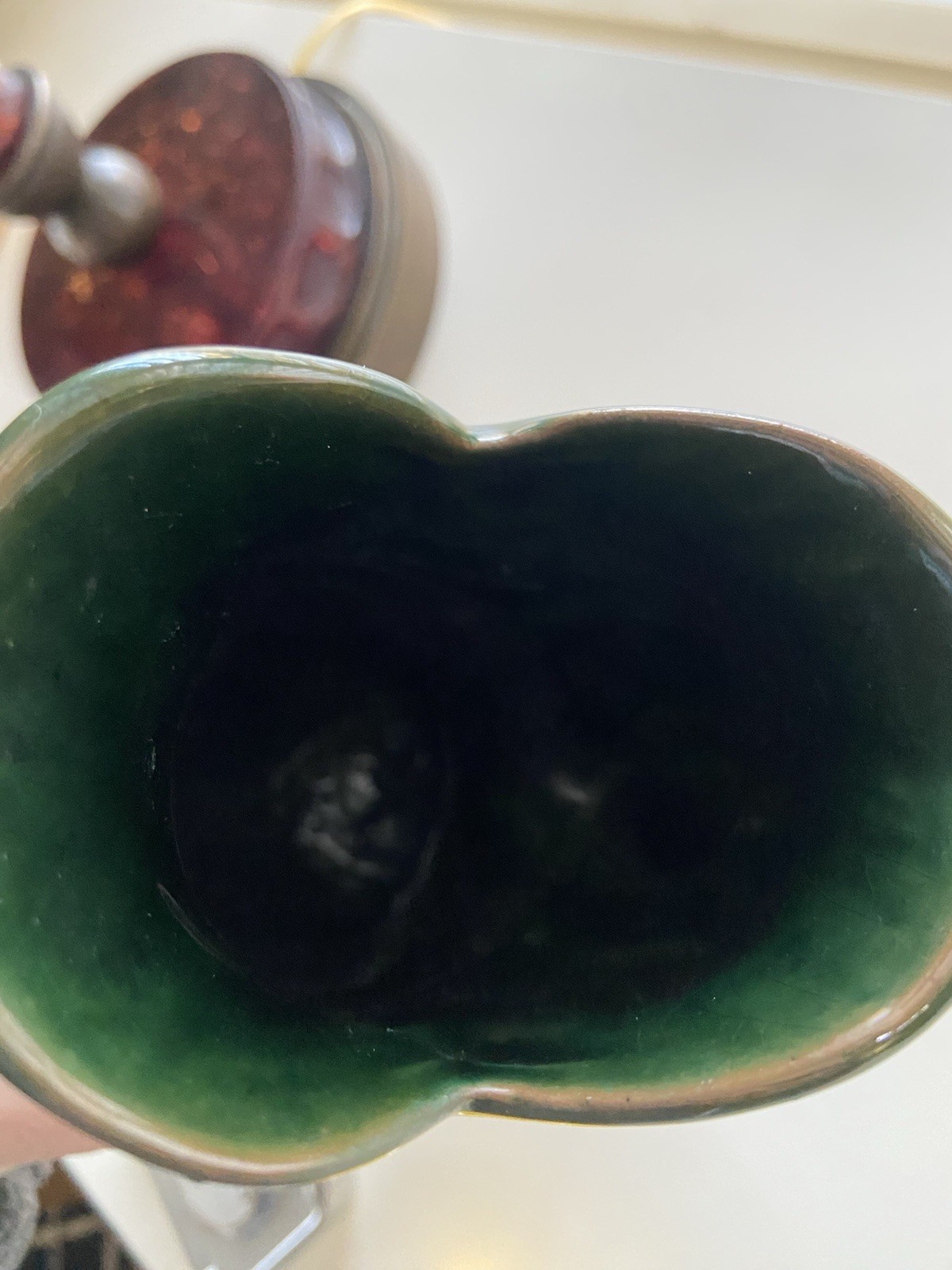 Teal Green Blue Fish Pot Pitcher Gurgle 8in Pottery by Rainbow Ceramics Canada