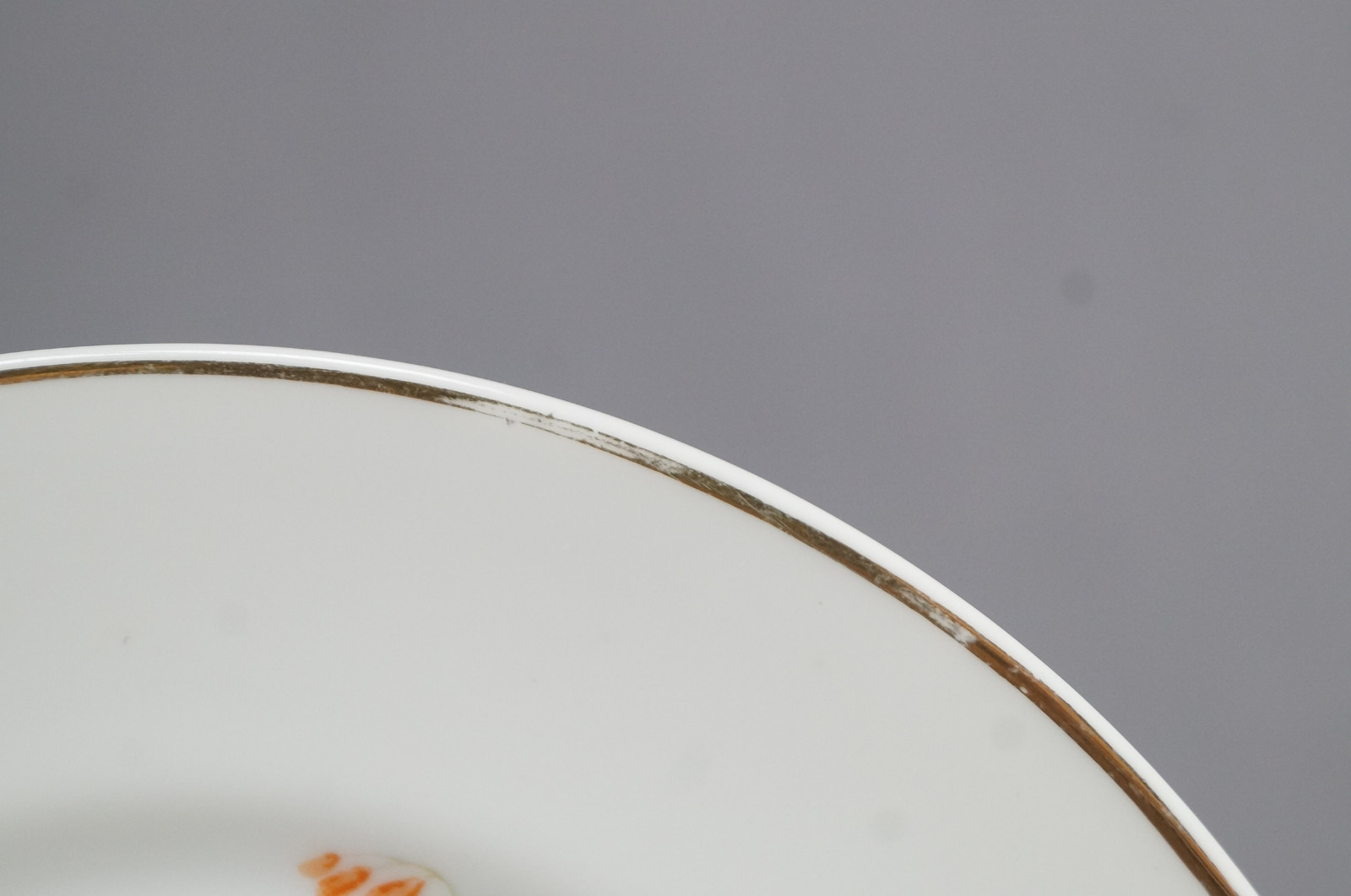 Pair of Rosenthal Dresden Flowers & Gold 6 1/8 Inch Bread Plates Circa 1901