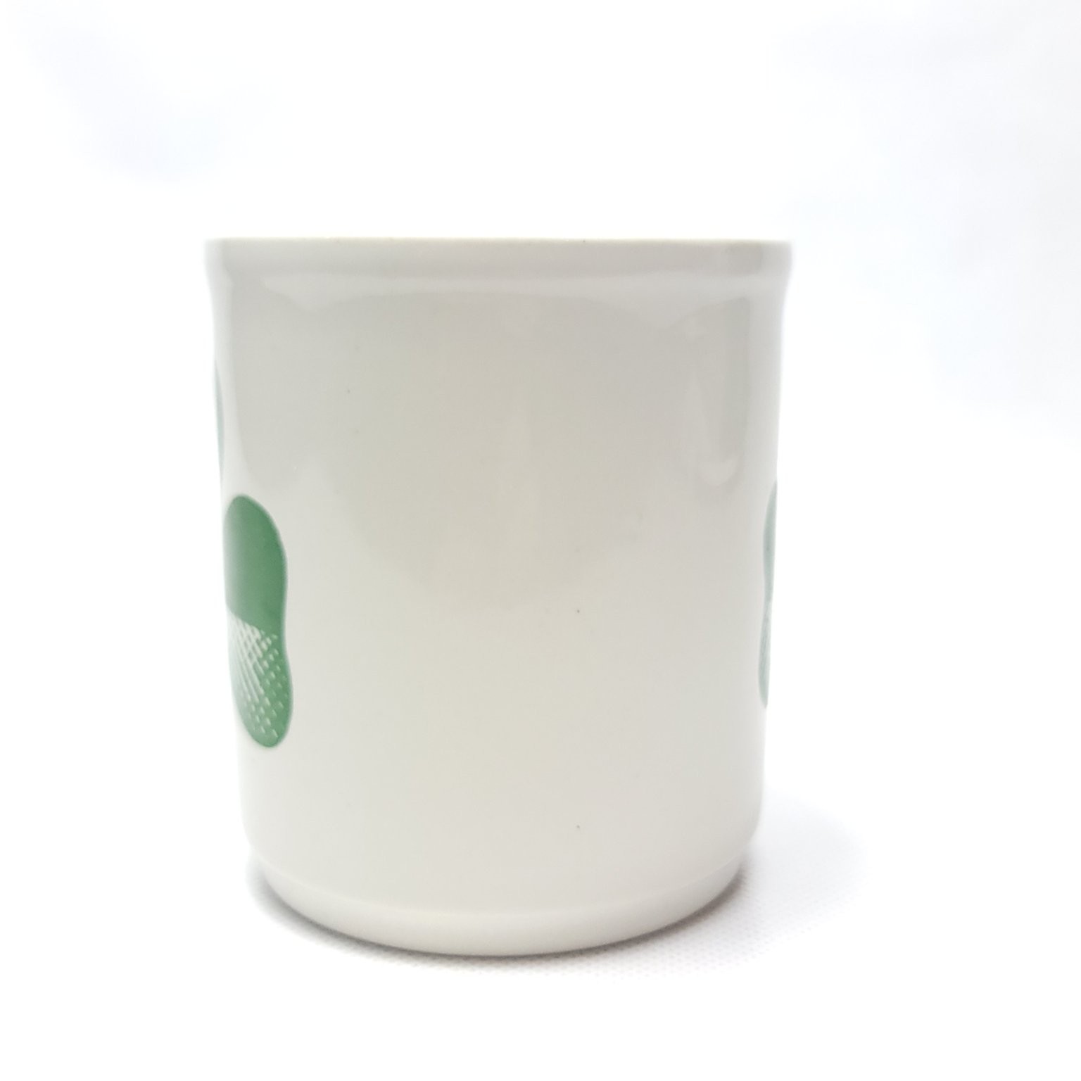 Vintage C&E England Mug Shamrock Clover Internal Handle Ceramic Irish Funny Gag