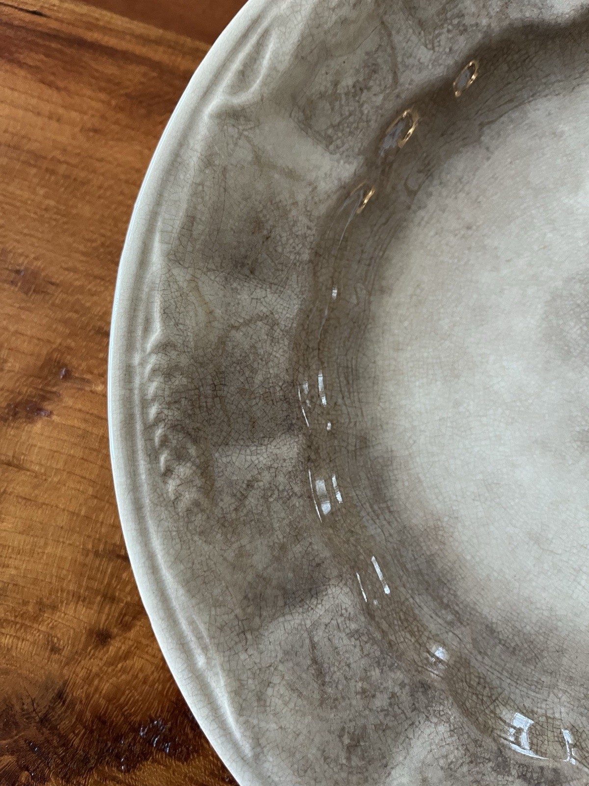 Elsmore And Forster Ironstone China Wheat Plates Lot Of 3