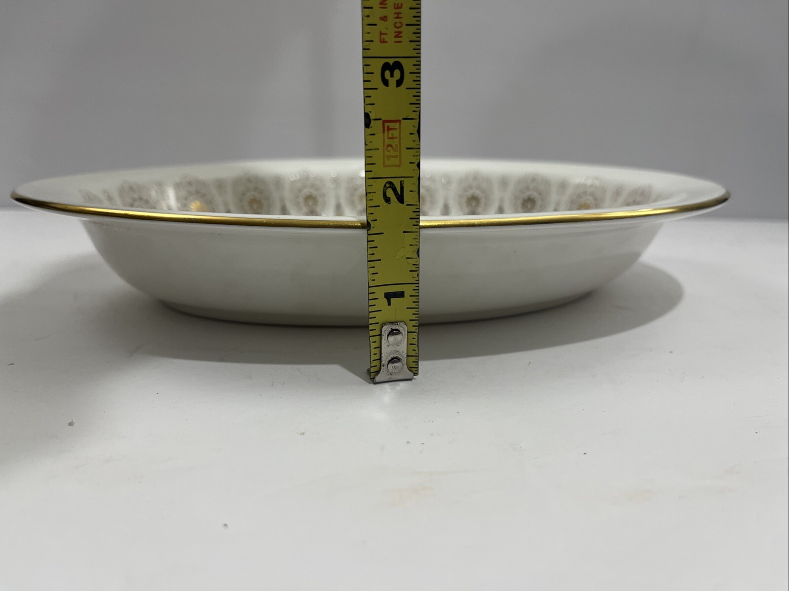 Vintage Wedgwood Medina Beige Bone China Oval Vegetable Serving Bowl 10”