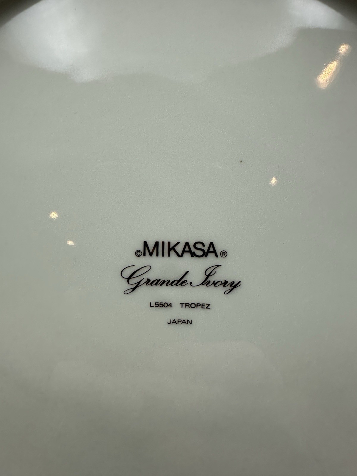 Mikasa Grand Ivory TROPEZ 12” diameter Round Platter ~ L5504