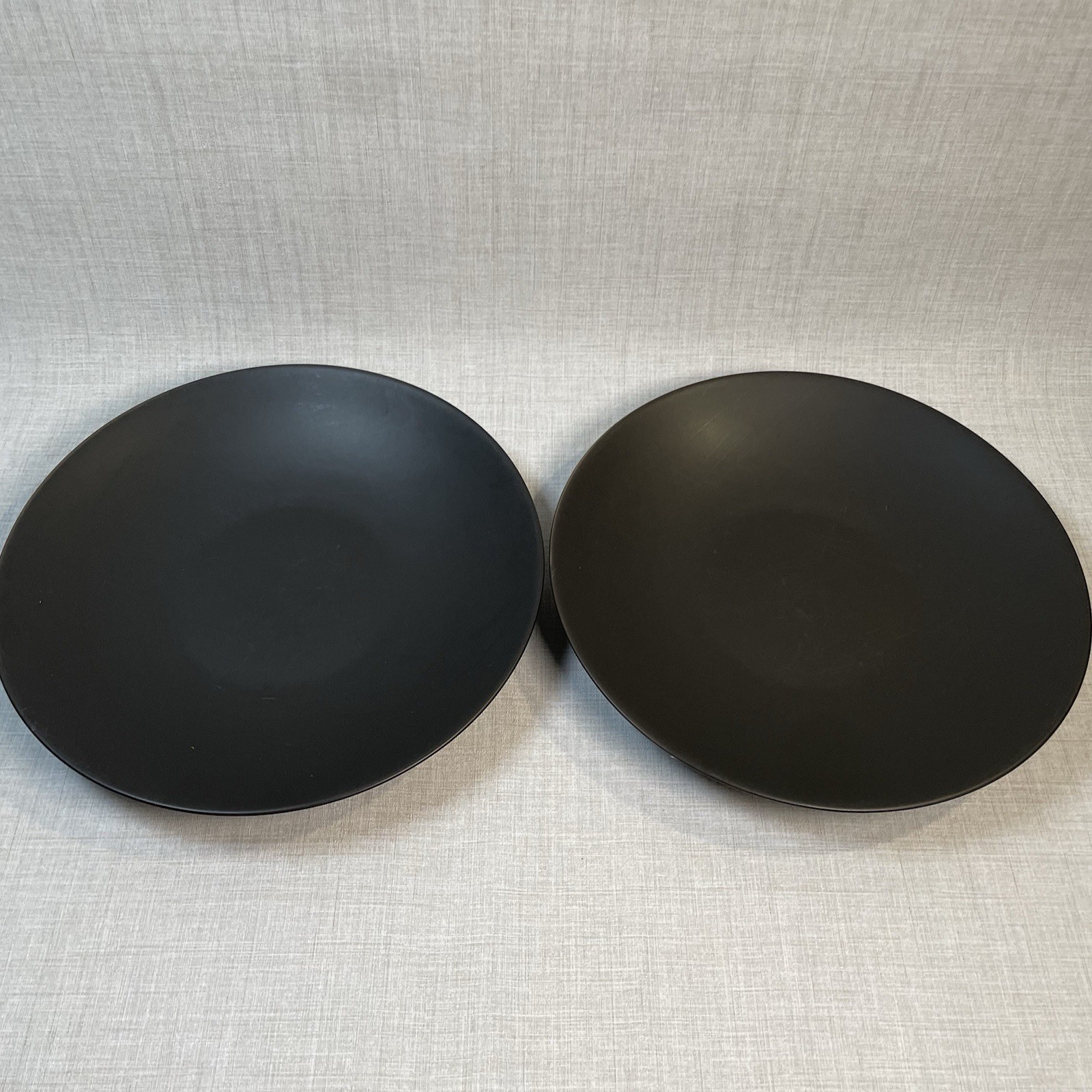 Furio Home Onyx Black Matte 11” Dinner Plates Set Of 2