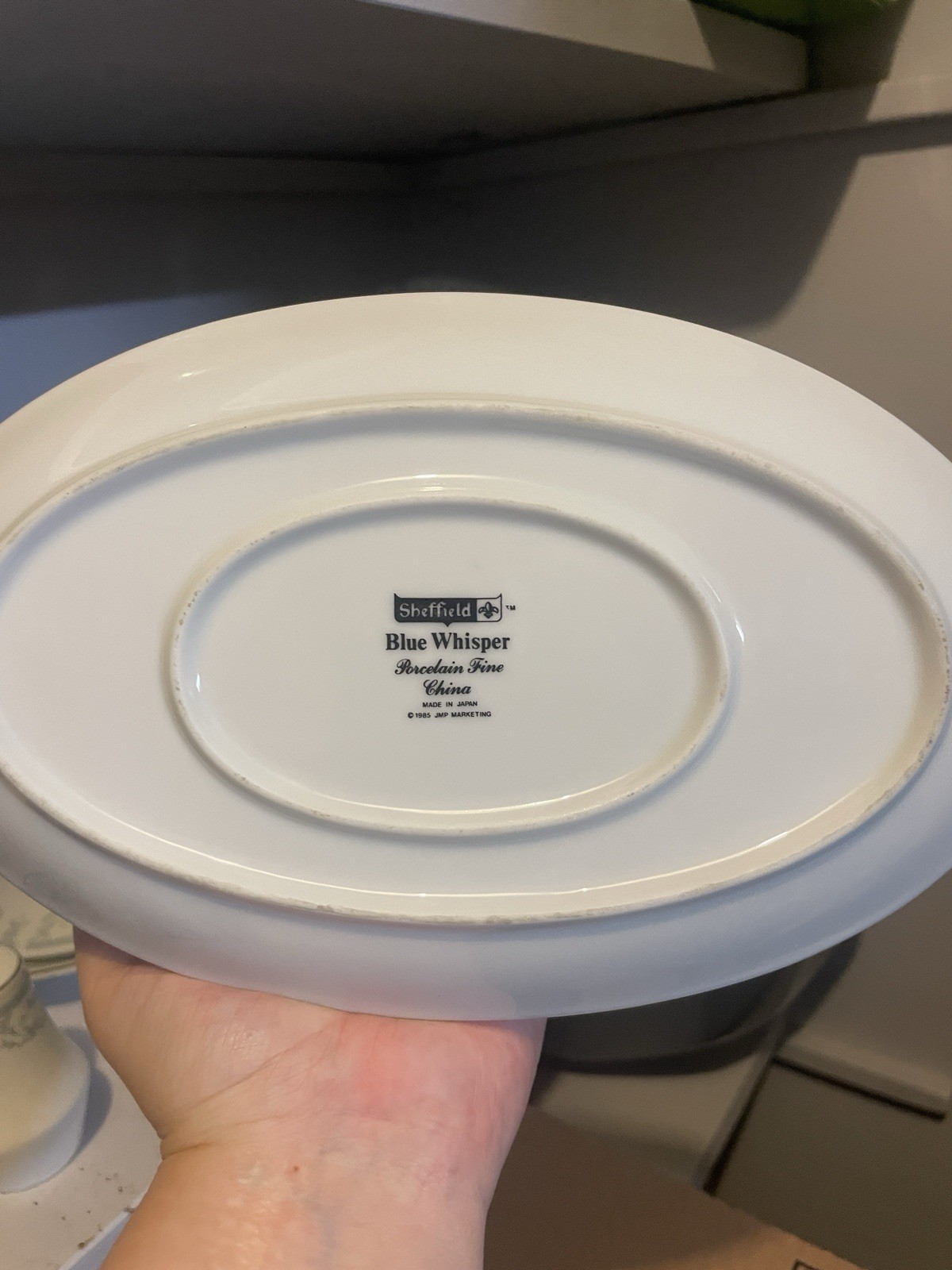 Full Piece Vintage Sheffield “Blue Whisper” Fine China Set (1985 Japan)