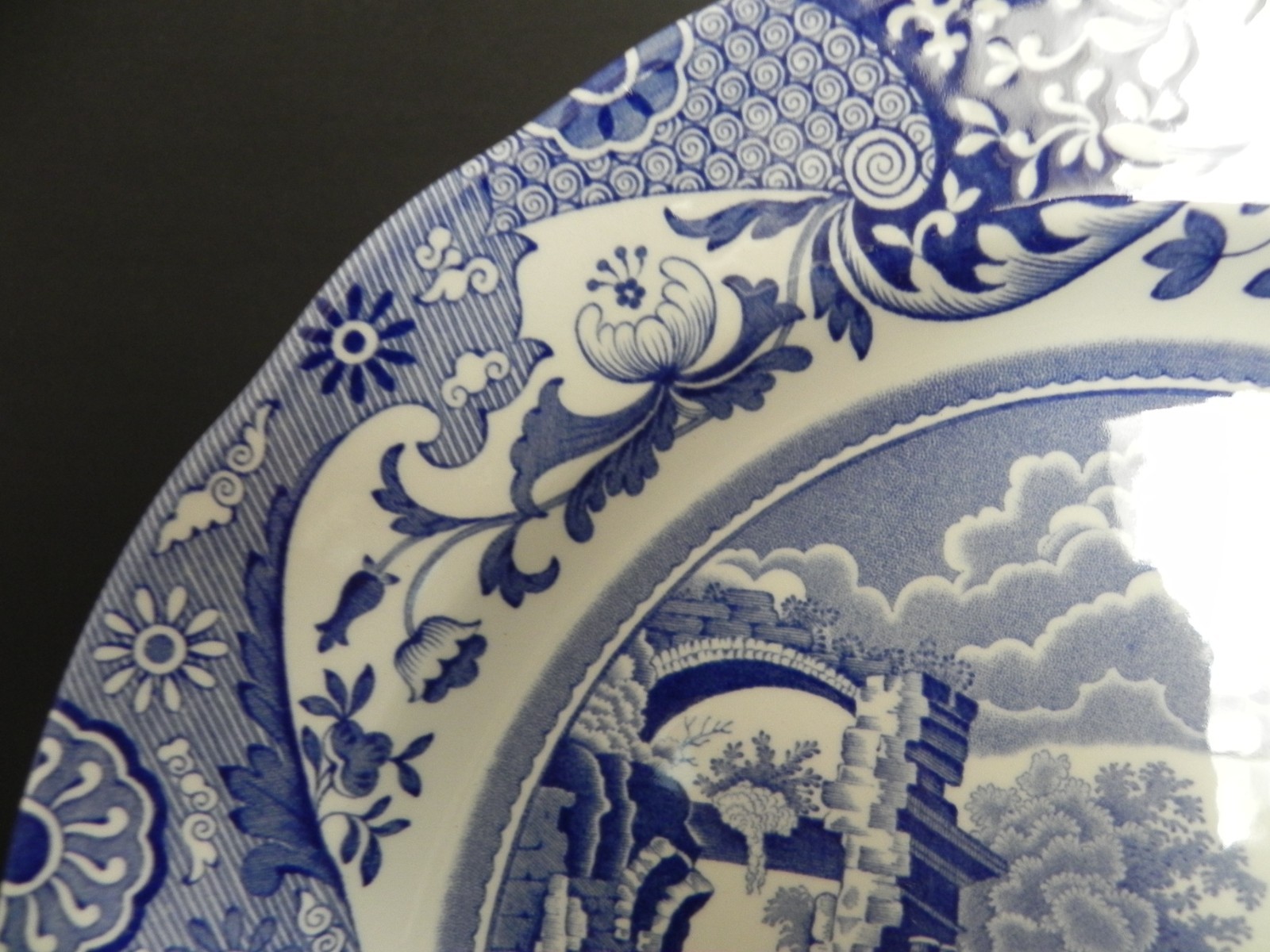 Spode Blue Italian – 6 1/4″ Bread and Butter Plate – Modern Era – Mint