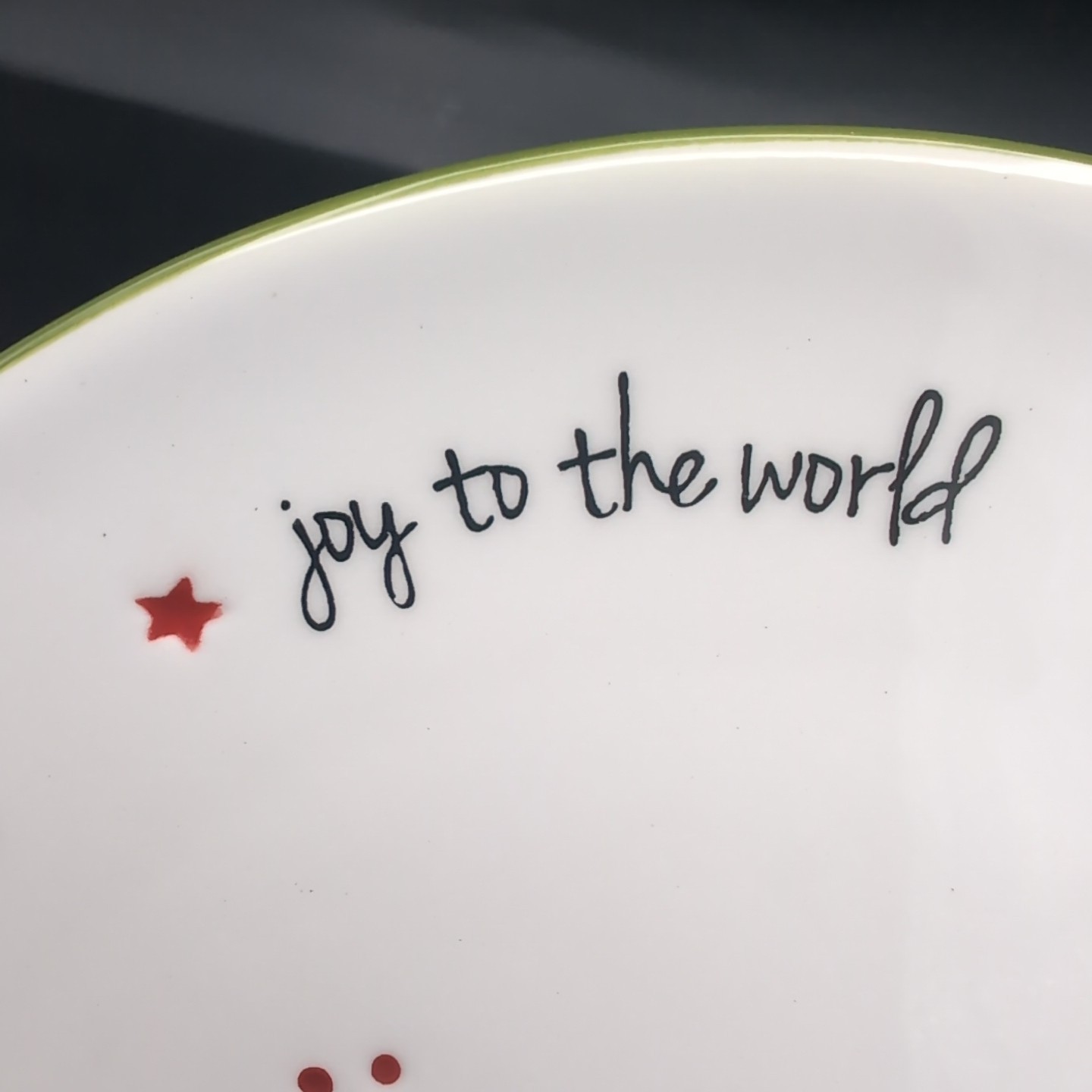 Set of 5 Holiday Home Christmas Salad Plates 8” Reindeer Joy Peace Earth Whimsic