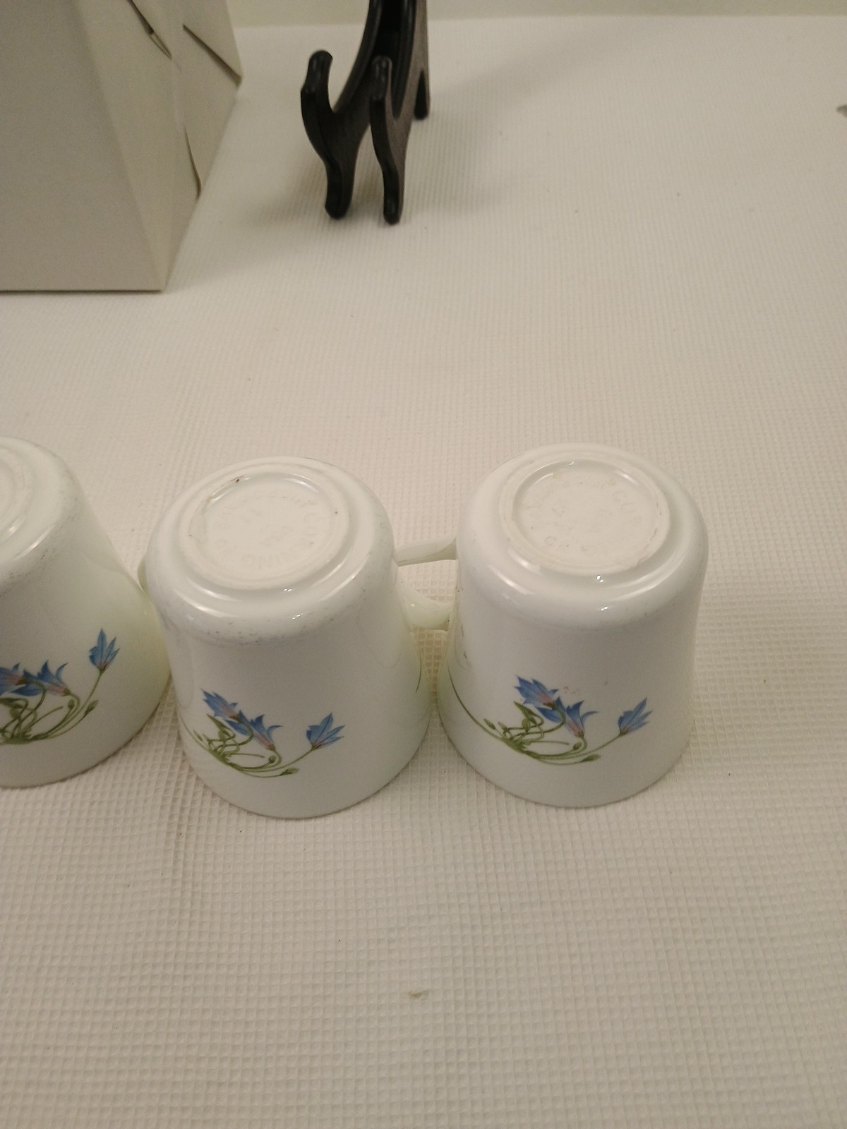 Corningware #27 Blue Dusk Bluebell Coffee Tea Cups SET of 3 cups