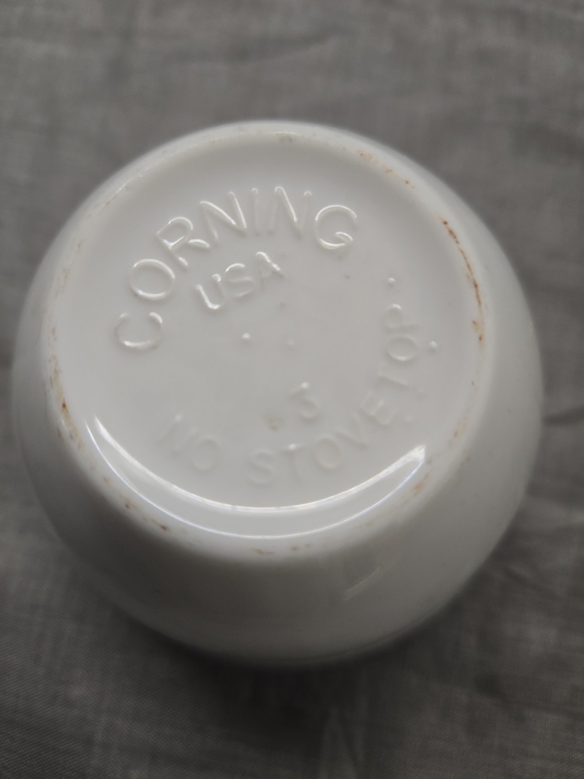 Corning Ware ALL WHITE Restaurant Set of 8~2-1/2″ 6oz Soup Cups Bowls Vtg USA 2