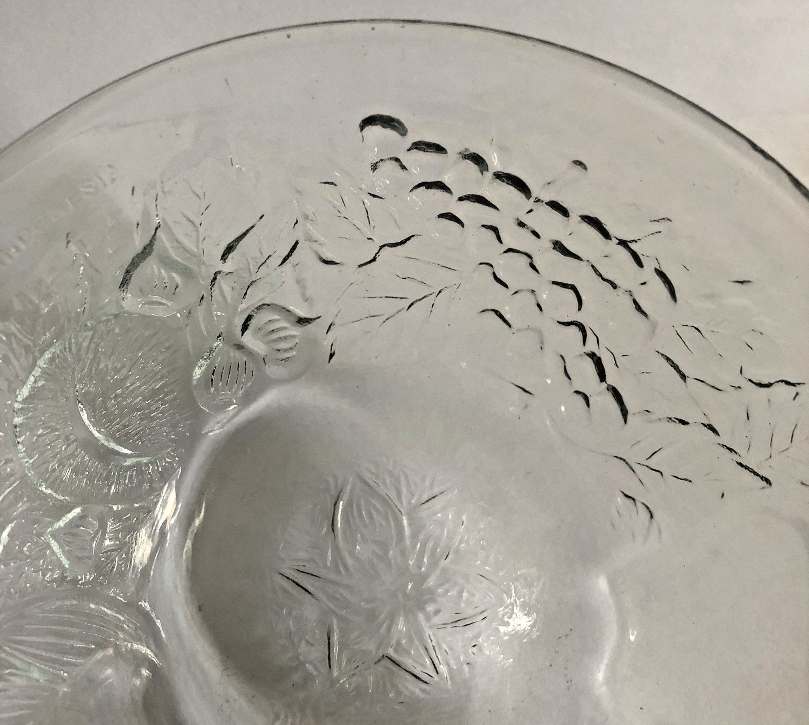 Vtg KIG Indonesia Fruit Garden Bowl 5″ Clear Glass 12 Available Sold Separately