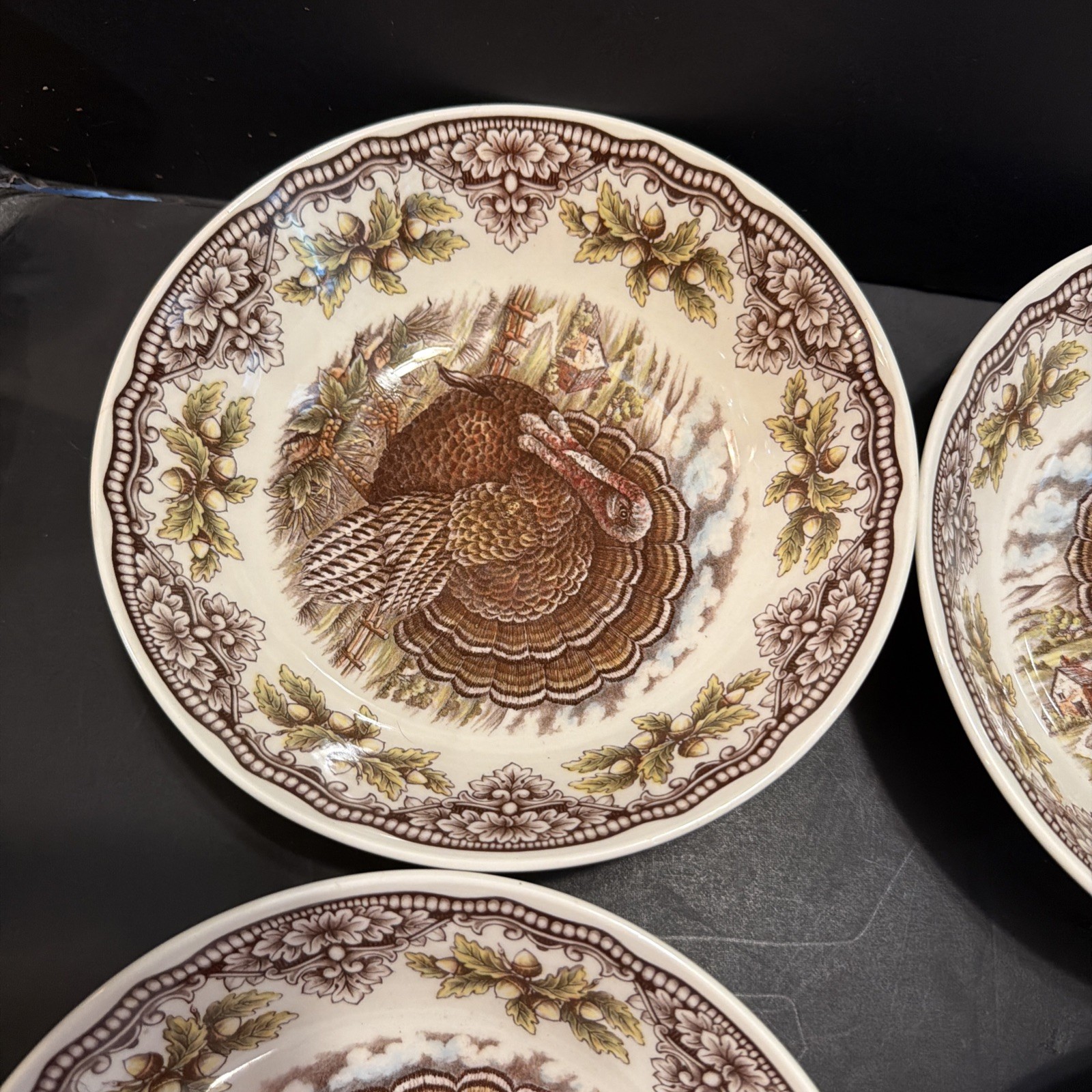 Turkey Royal Stafford Harvest Bowls 6 Brand New With Labels