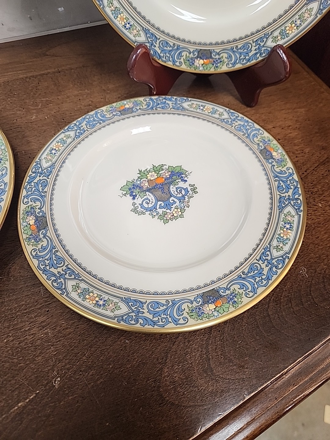 LENOX AUTUMN PRESIDENTIAL FOUR PIECE PLATE SET – 2 DINNER – 2 SALAD
