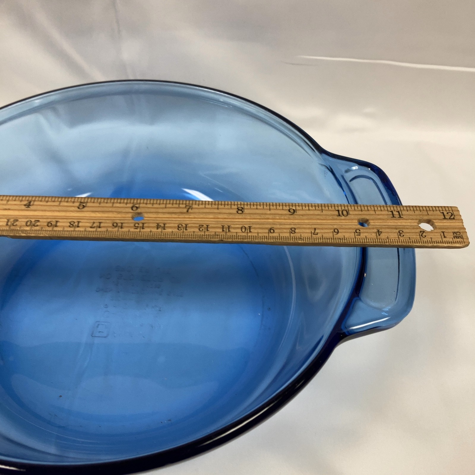 Anchor Hocking Cobalt Blue 2QT Round Covered Dish W/Lid 9″