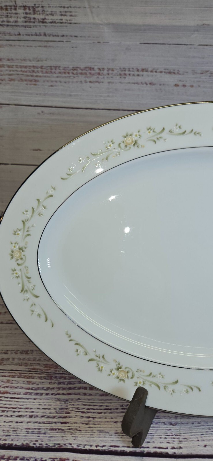 Sango china Serving Platter Japan debutante 3688 14″ Oval elegant dining