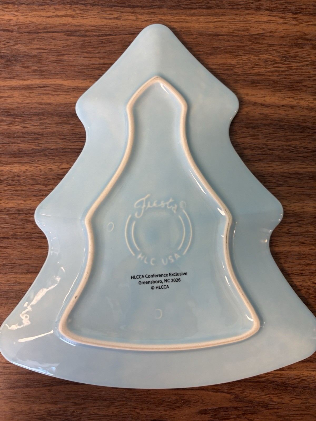 Fiesta HLCCA Tree Plate Atomic Pine On Sky 2026 Conference Exclusive Fiestaware