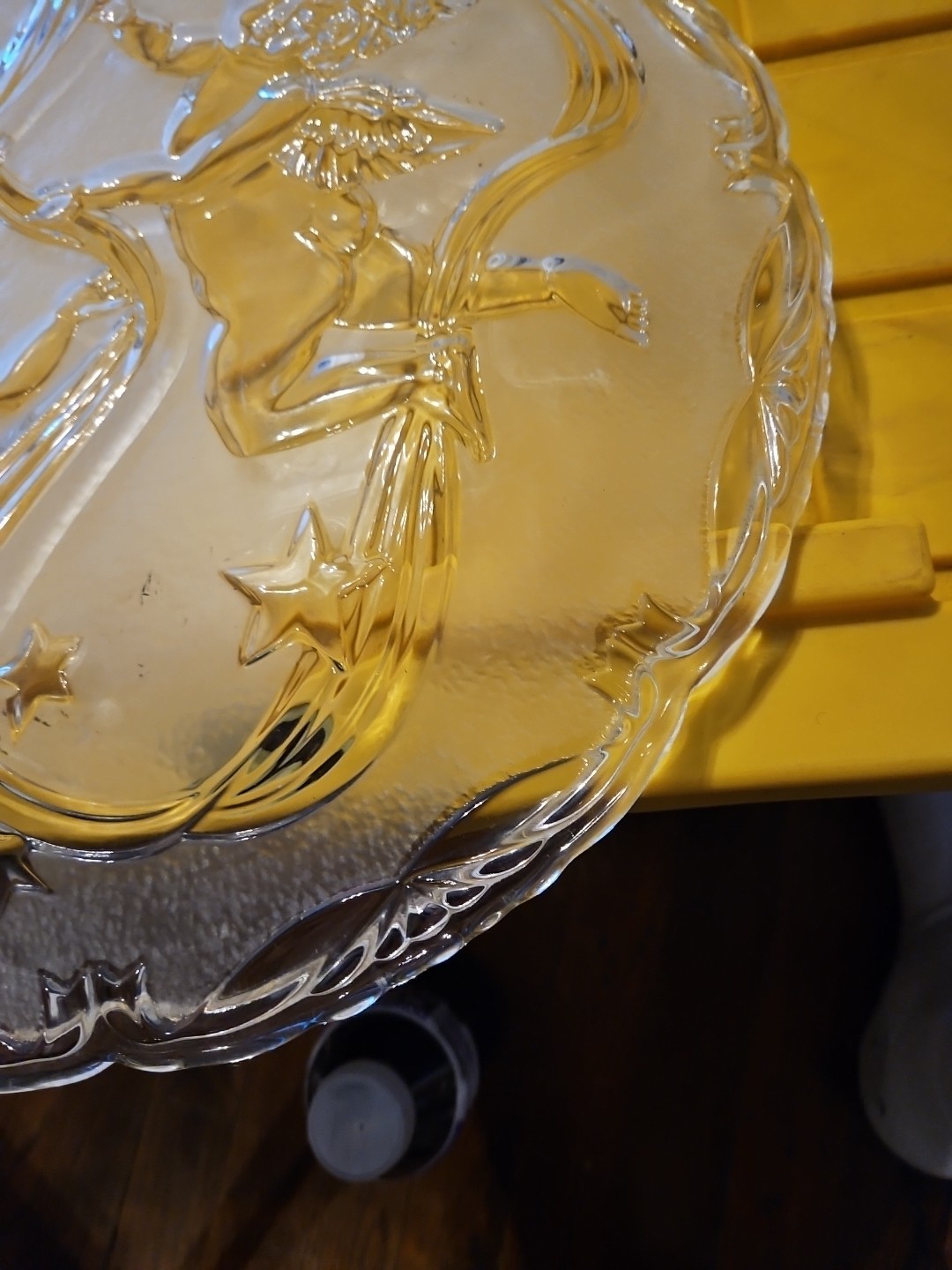Mikasa Cherubs Serving Platter 15 Inch Angel Clear