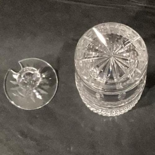 Waterford Crystal Alana Preserve Condiment Jar with Lid 4.25″