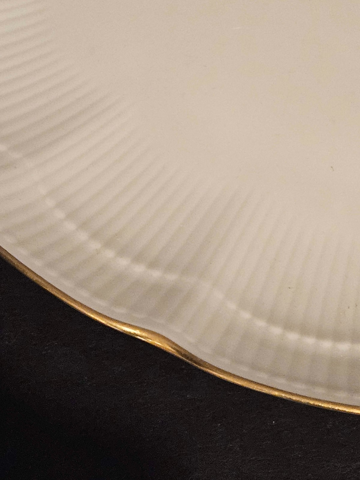 Vintage A K Kaiser Romantica W.Germany & Warmer White Ribbed