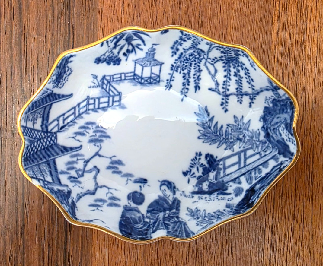 Royal Crown Derby BLUE MIKADO Small Tray 3 Inches x 2.75 Inches Dated 1938
