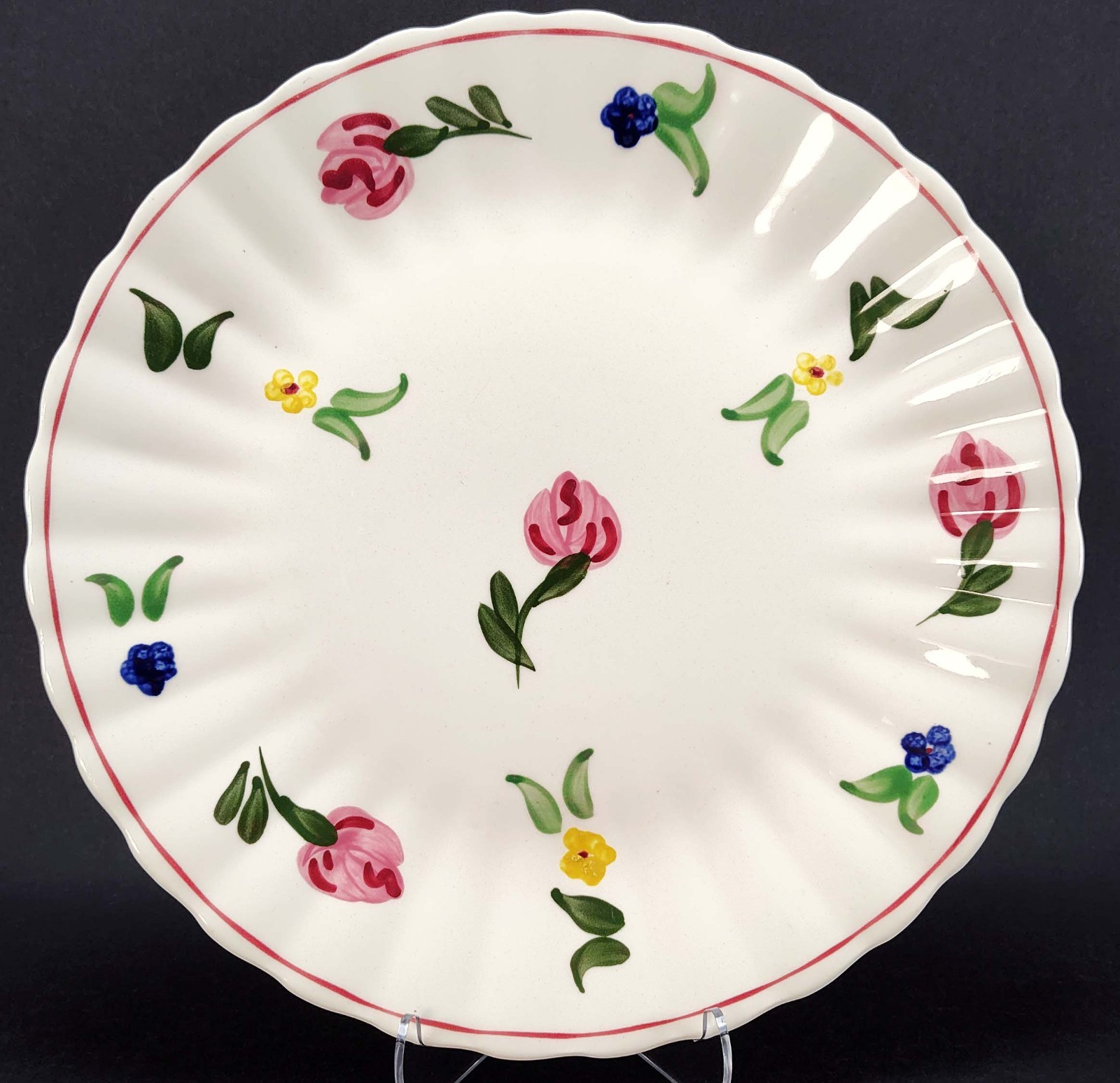 5 Shabby Cottage Vintage Mismatched Decorative Floral Plates Gallery Wall