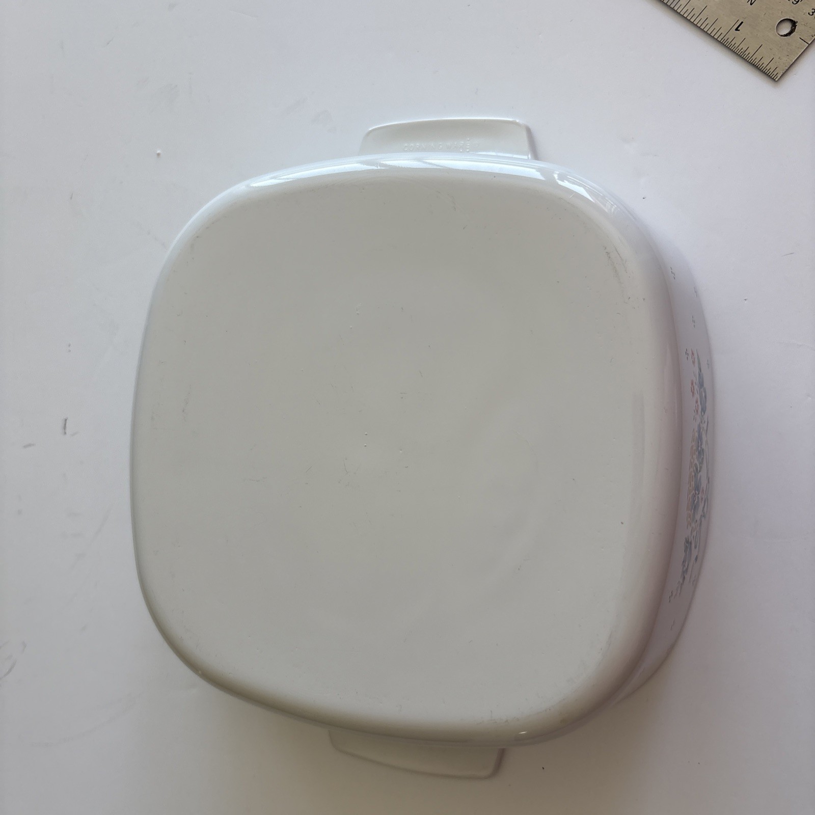 Vintage 1988-1993 Corning Ware Country Cornflower A-2-B Square Casserole. No Lid