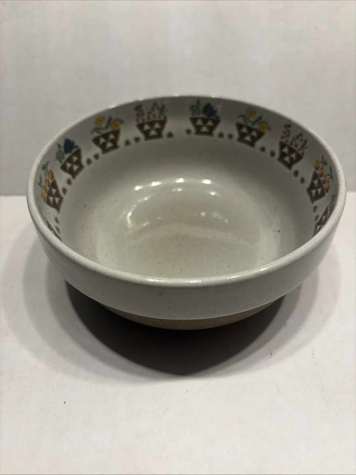 Midwinter Stoneware NATURAL serving bowl 5″ round Fruit Bowl England vintage