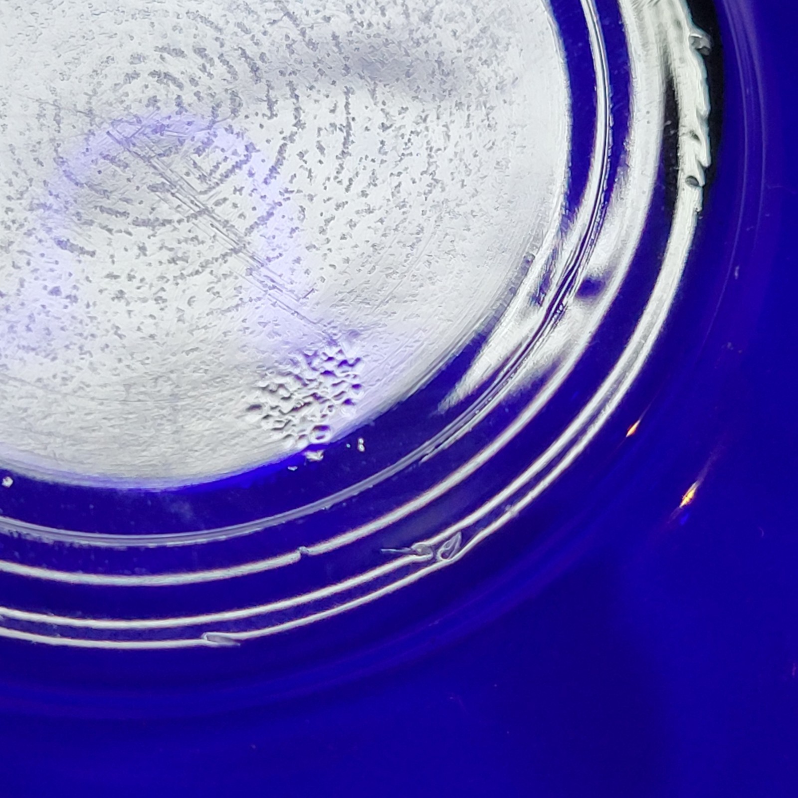 Medici Cobalt Blue mouth Blown Bowls Gold Rim 5.5″ 24k gold rim Lot of 5
